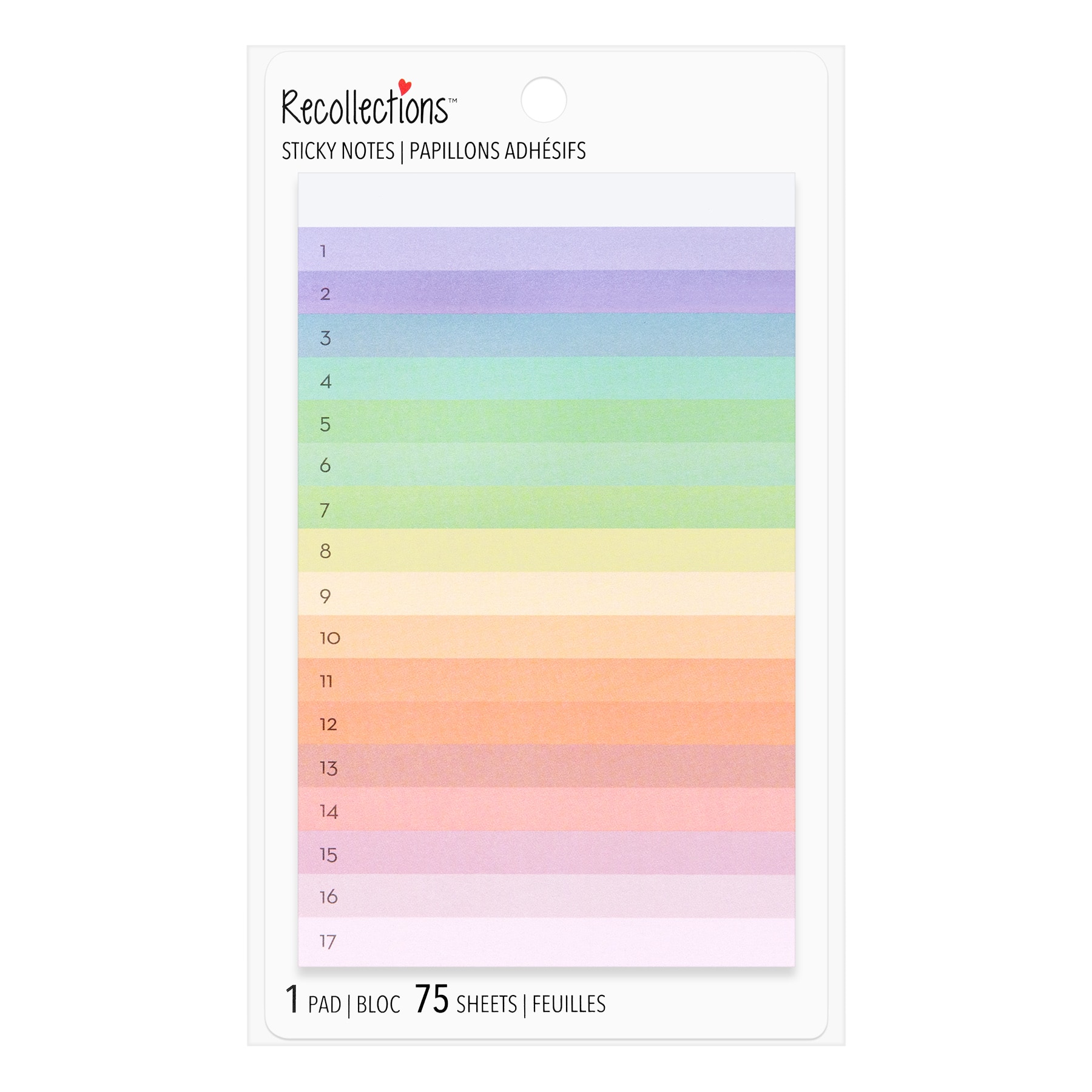 Rainbow Lined Planner Sticky Notes by Recollections™