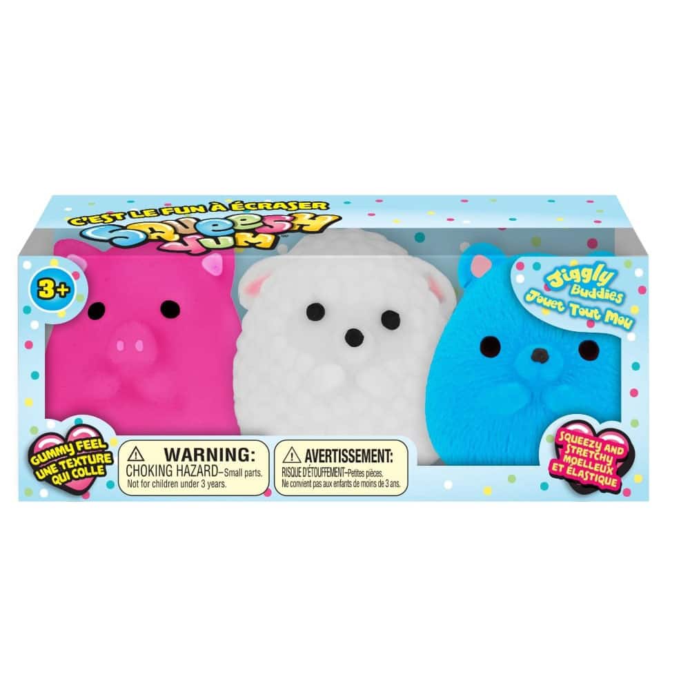 Assorted Ja-Ru® Squeesh Yum® Jiggly Buddies, 3pc.