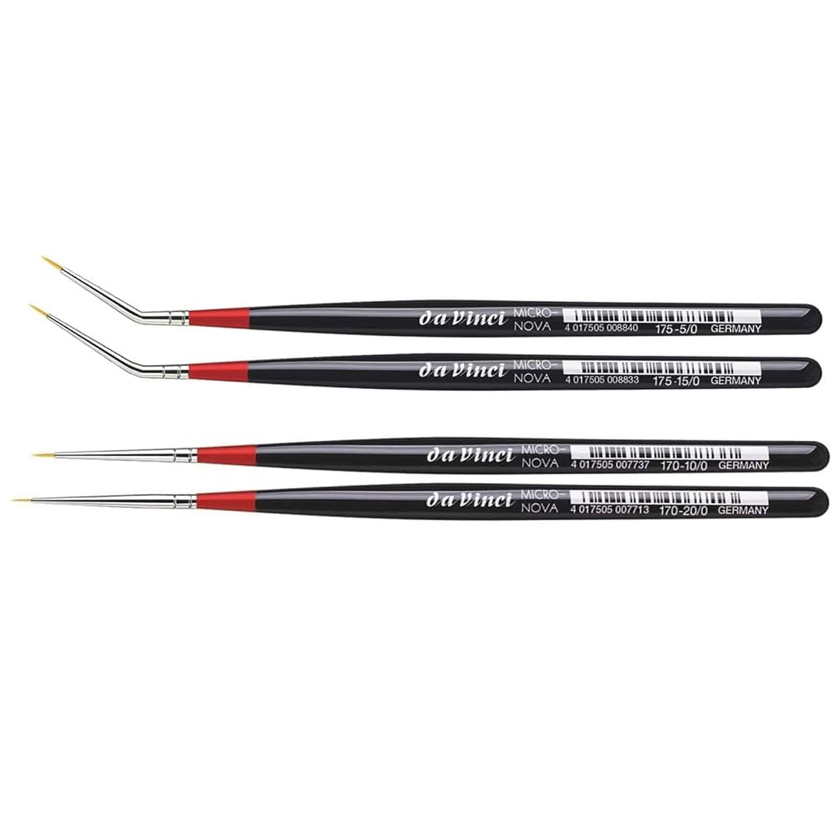 da Vinci MICRO-NOVA 4 Piece Synthetic Round Brush Set