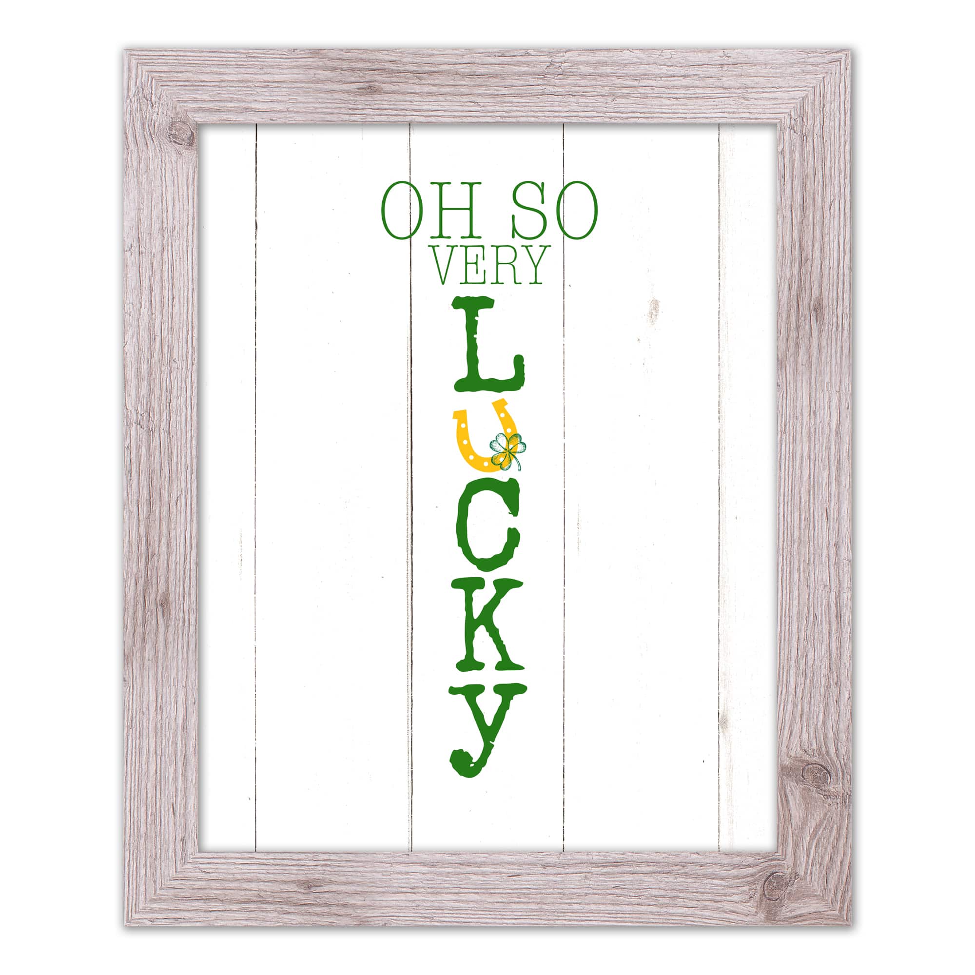 Oh So Lucky Framed Print 16" x 20" Western White Framed Print