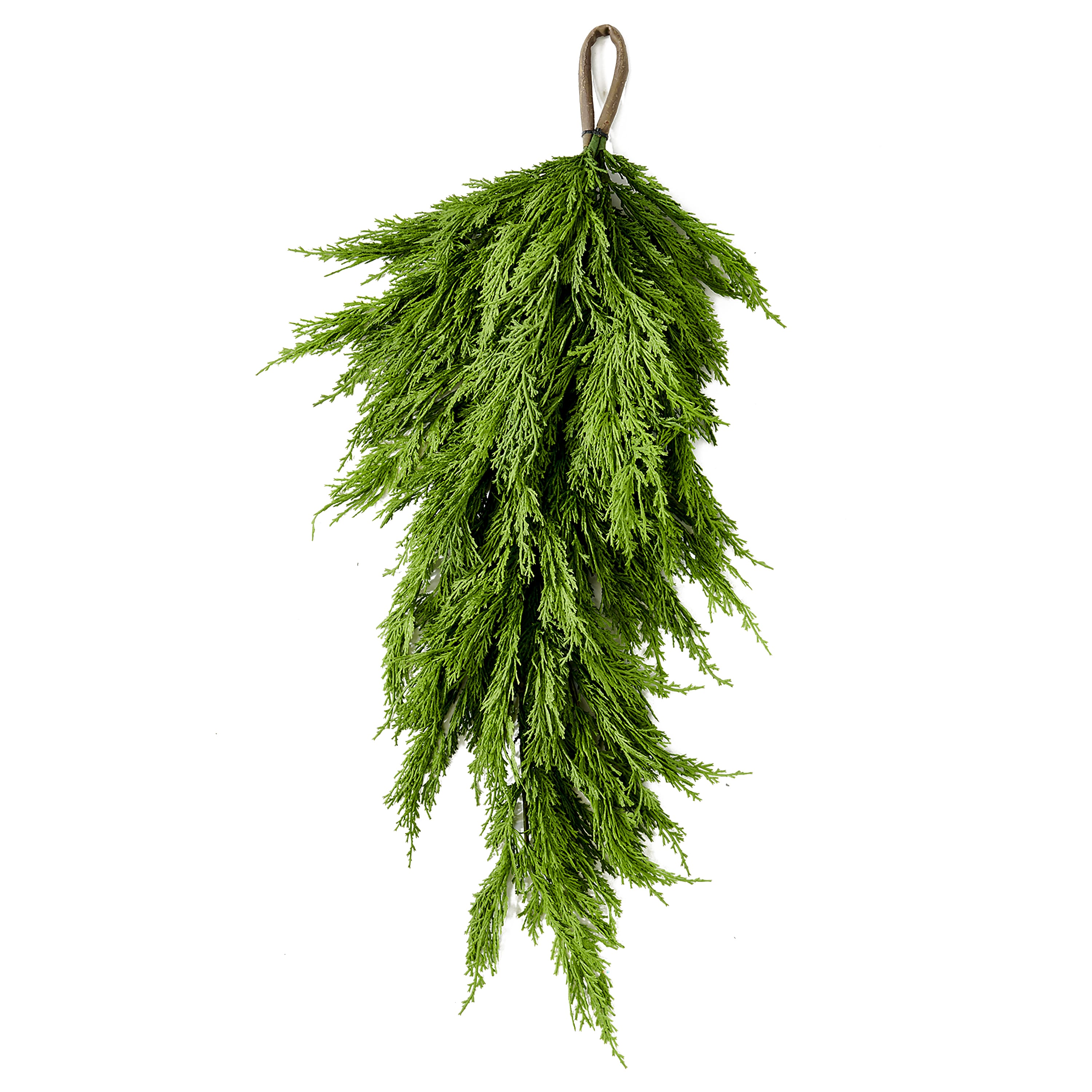 31" Artificial Christmas Cedar Teardrop Swag