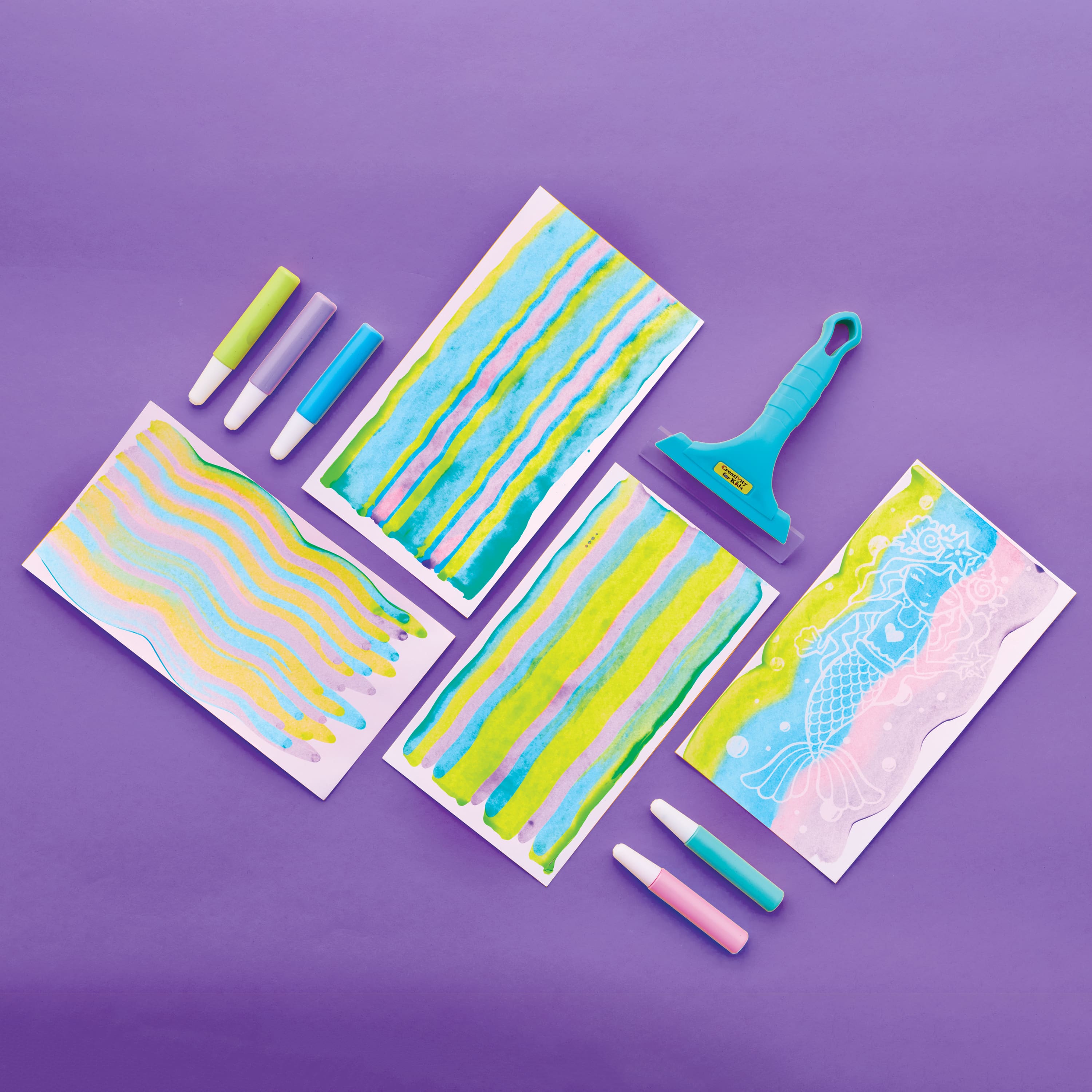 Creativity for Kids® Mermaid Squeegeez Magic Reveal Art