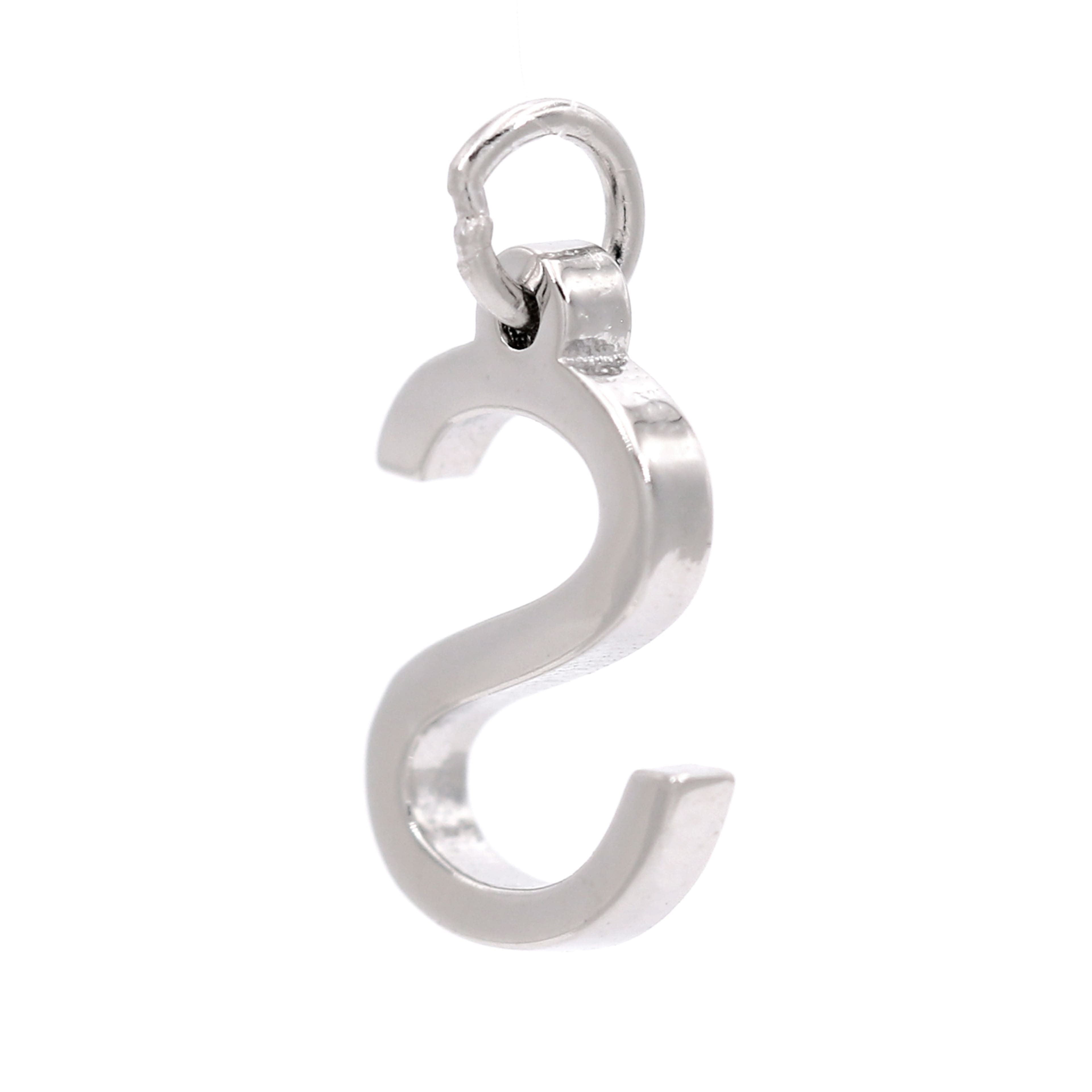 12 Pack: Sterling Silver Alphabet Charm by Bead Landing™