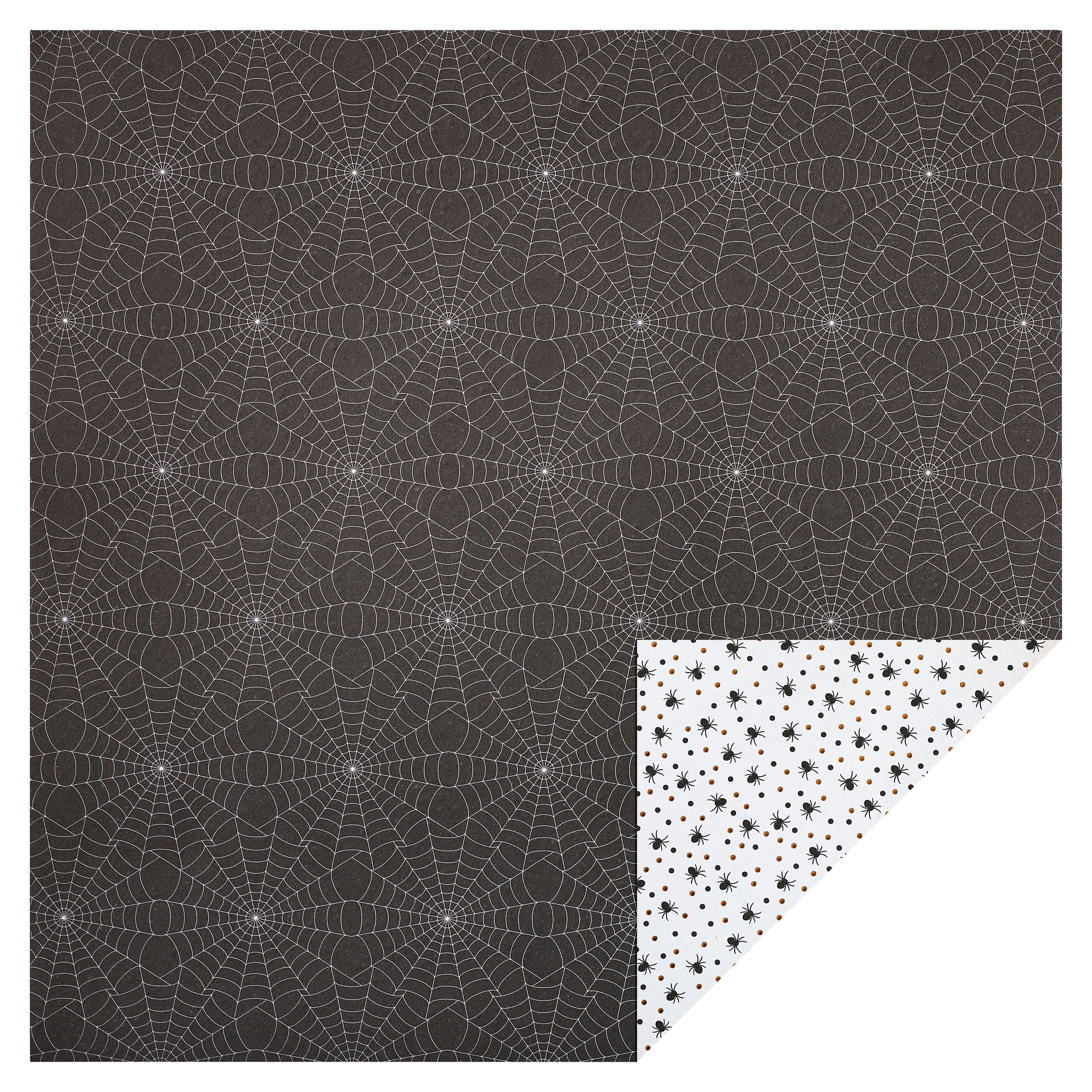 24 Pack: Halloween Spiders Double-Sided Paper by Recollections™, 12" x 12"