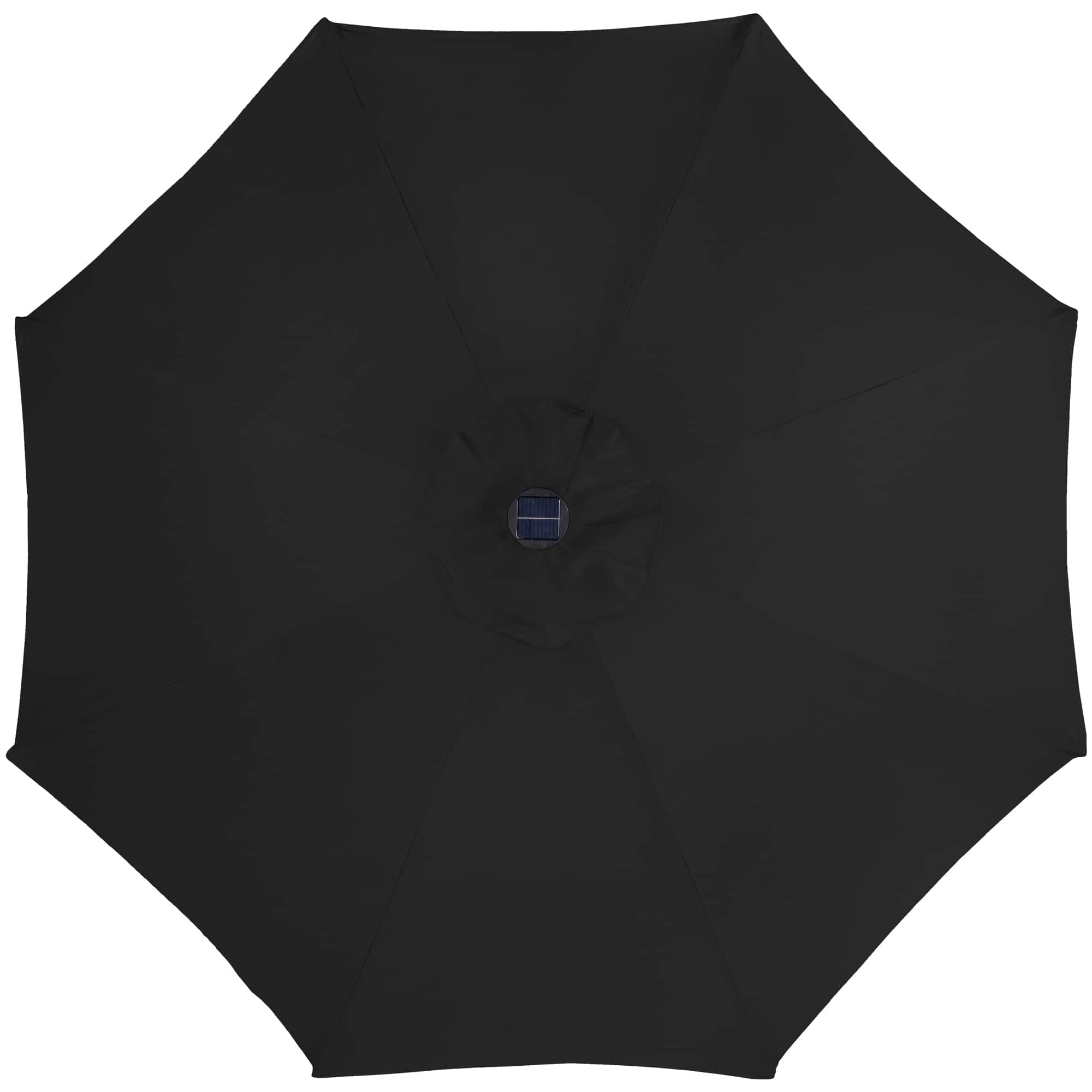 9ft. Solar Lighted Outdoor Patio Market Umbrella