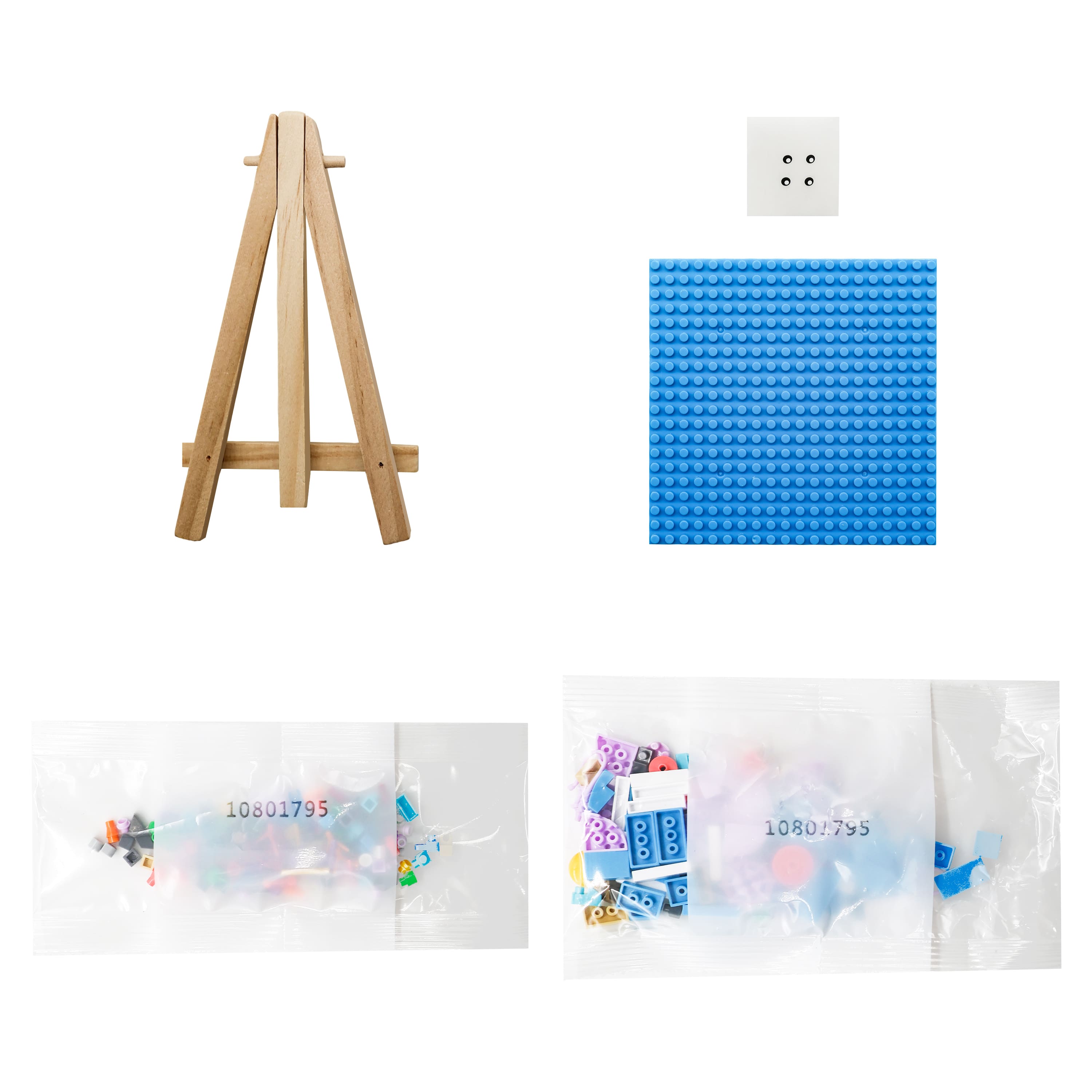Jellyfish Brick Art Kit with Wooden Easel by Make Market®