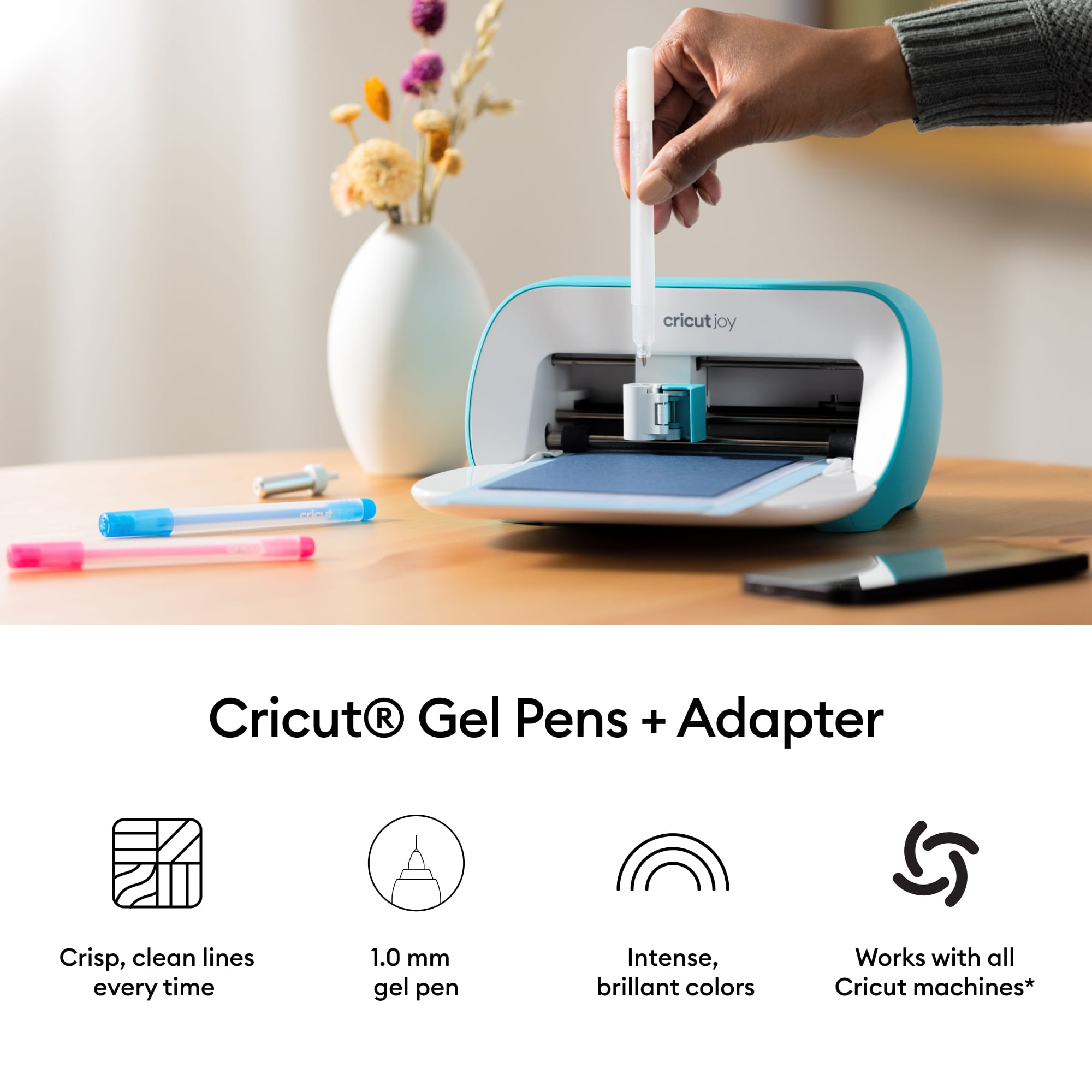 Cricut® 1.0mm Ultimate Sampler Gel Pen Set + Adapter