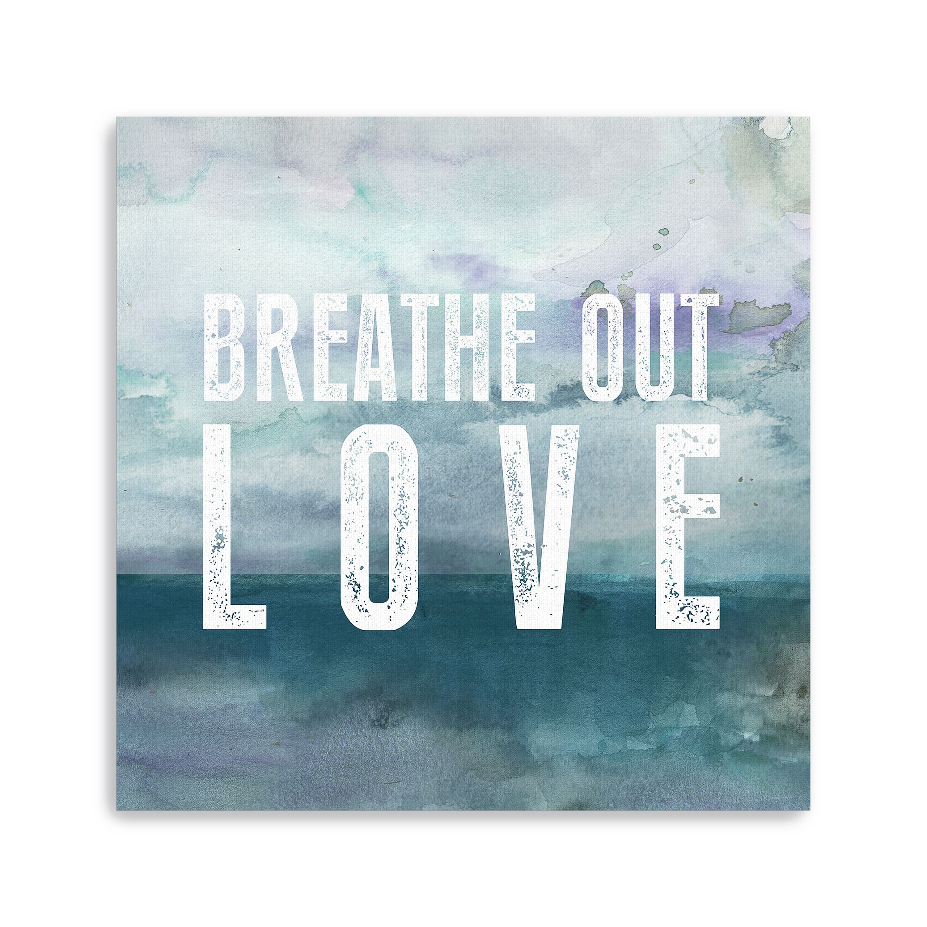 Breath Love Canvas Giclee