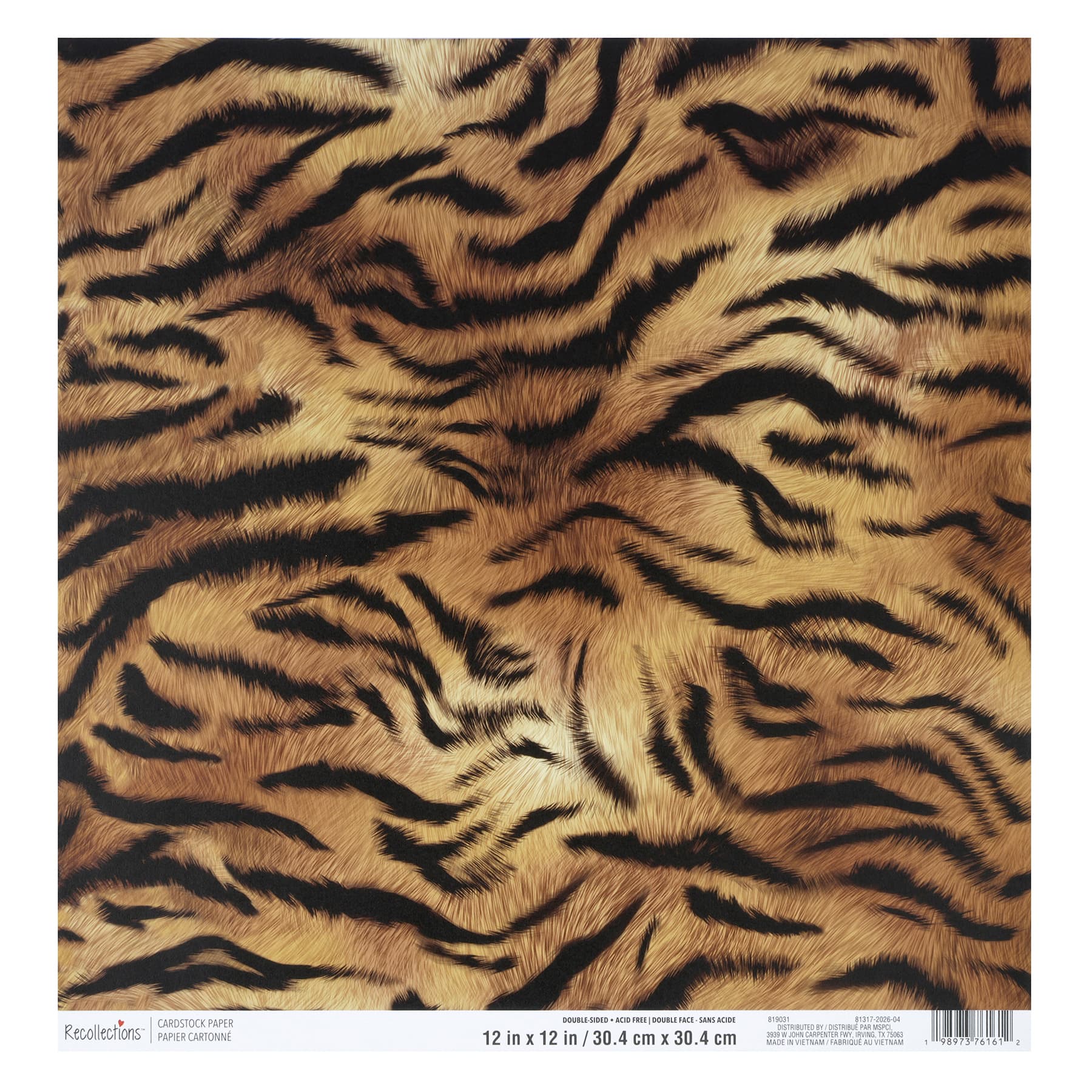 12" x 12" Animal Stripes Double-Sided Cardstock Paper by Recollections™