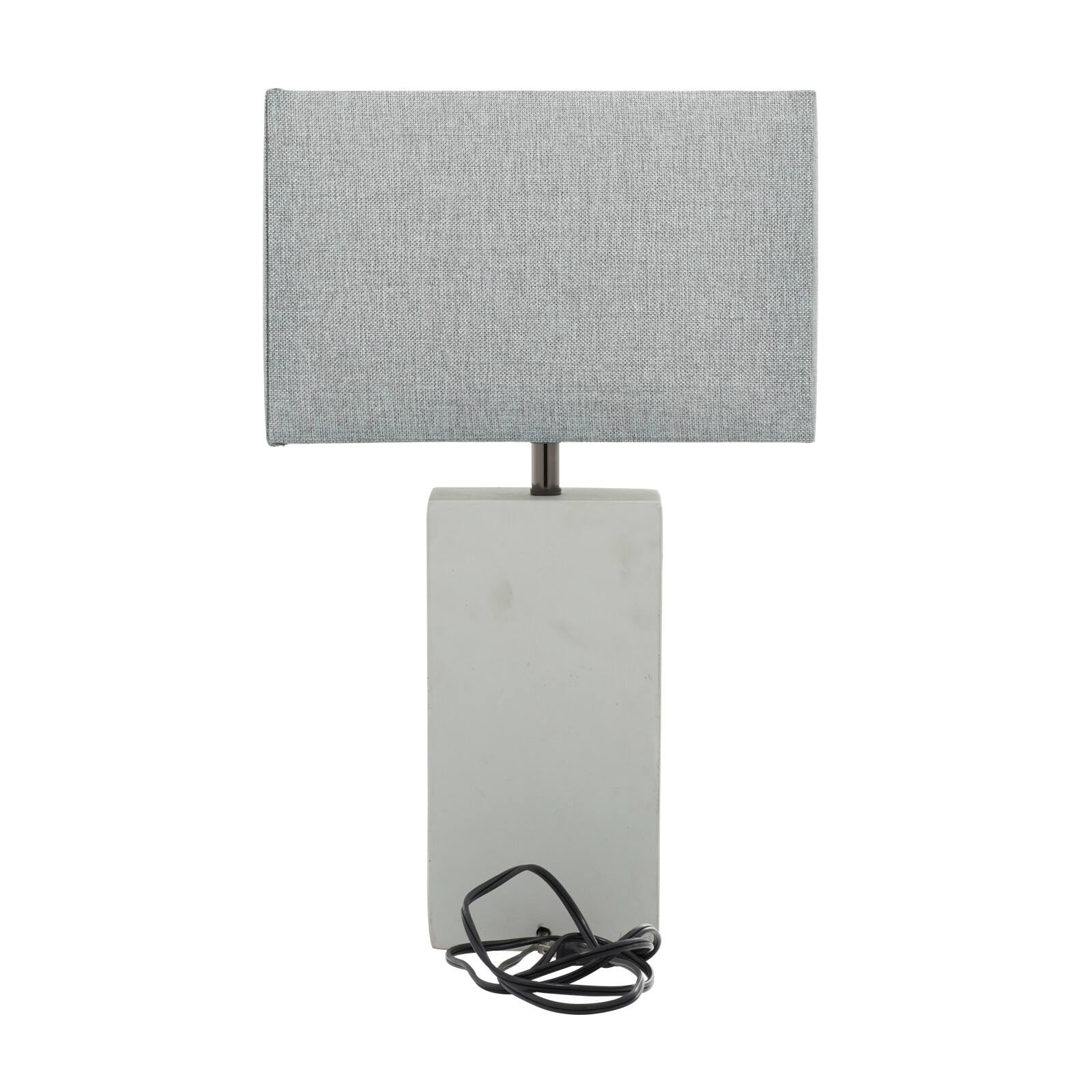 23" White Ceramic Traditional Table Lamp