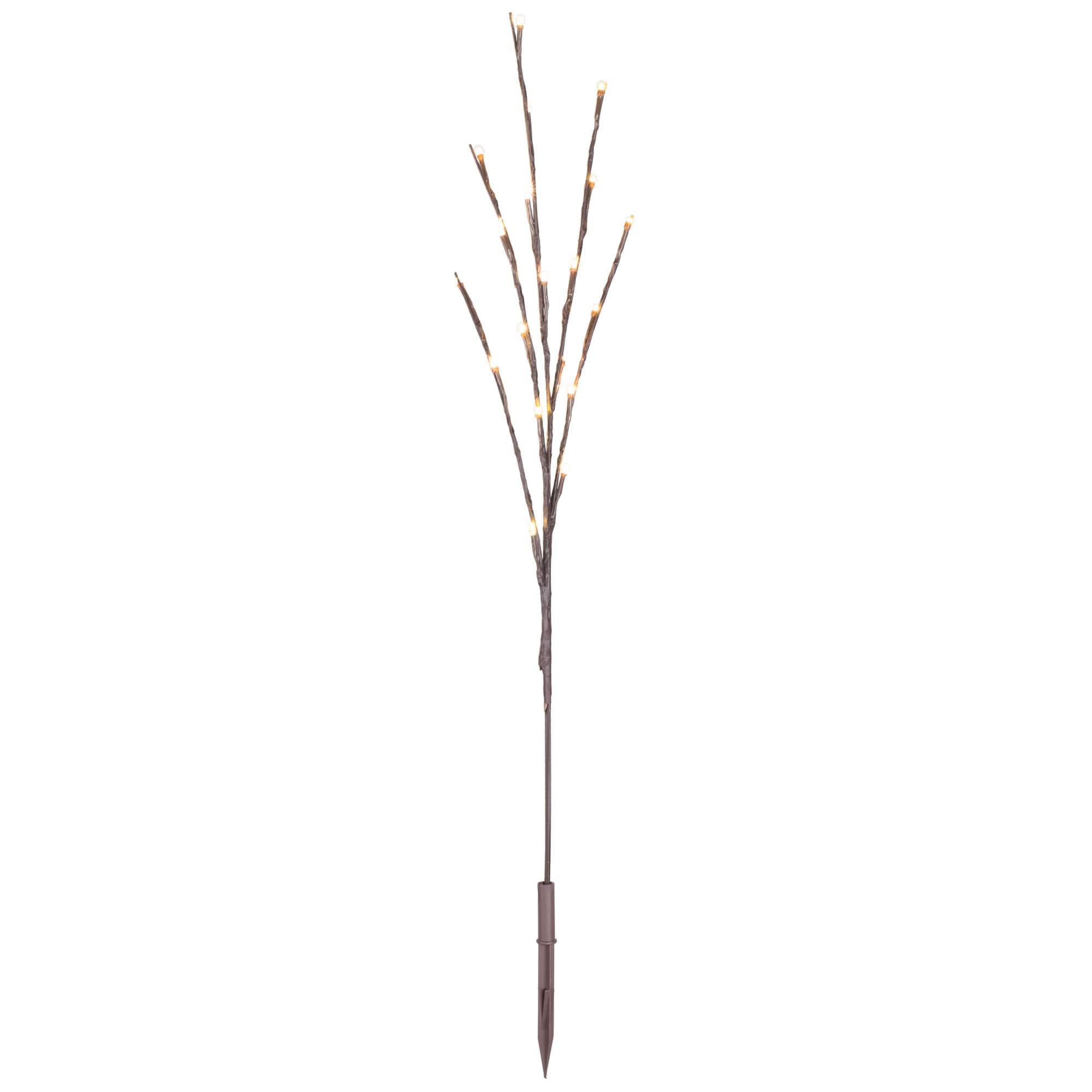 Vickerman 72" Warm White Wide Angle LED Twig Lights on Brown Wire, 3ct.