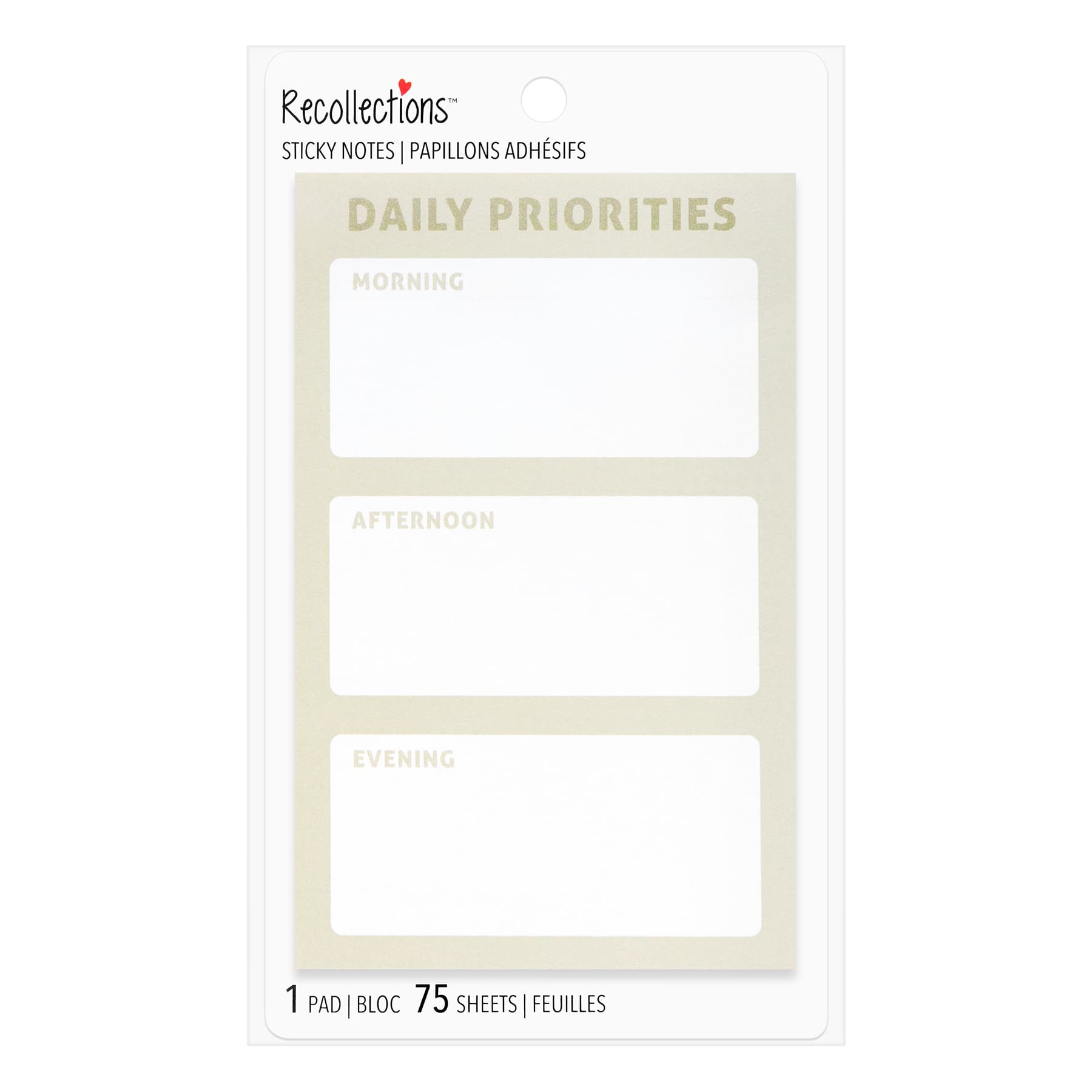 Daily Priorities Planner Sticky Notes by Recollections™
