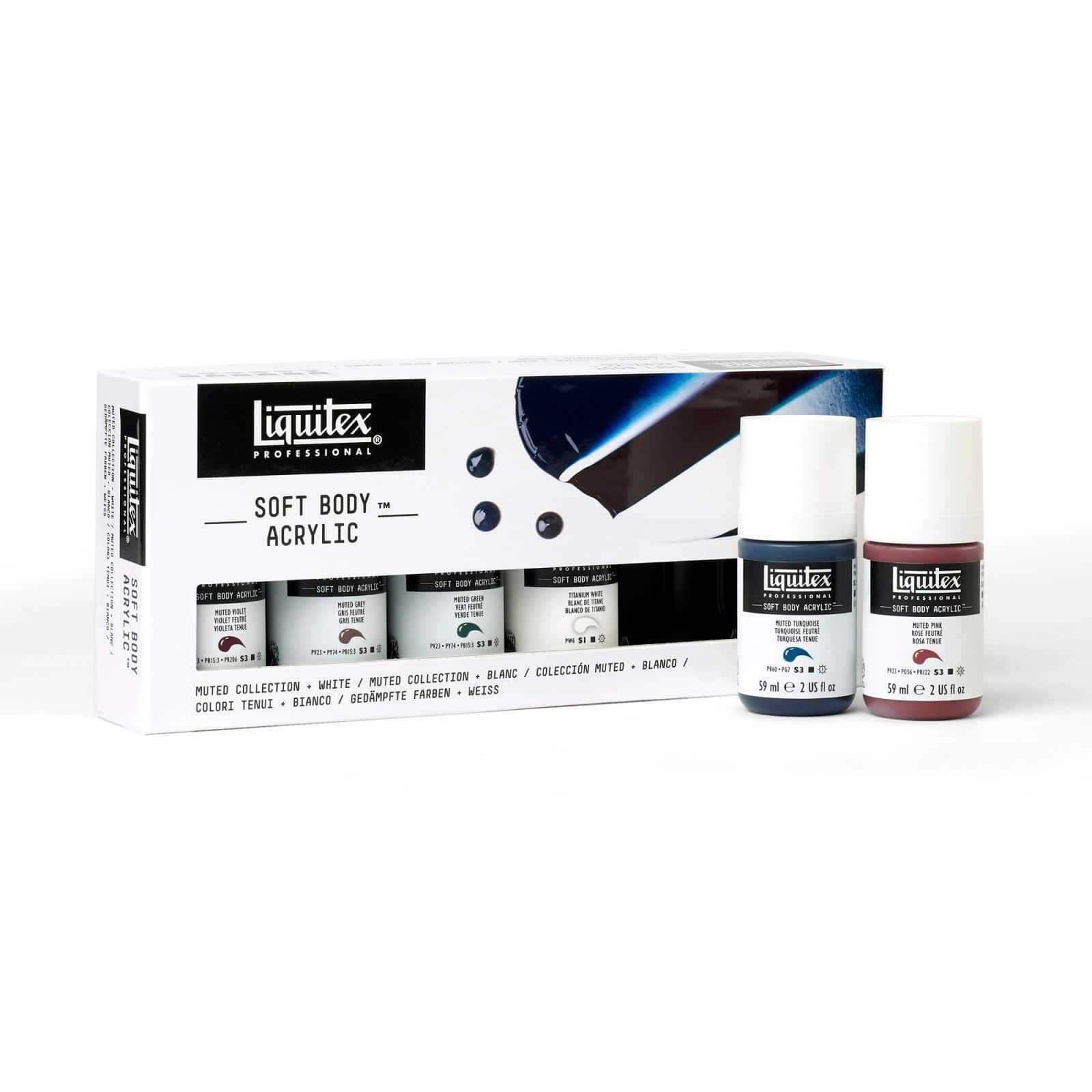 Liquitex® Professional Soft Body Acrylic Muted Collection Set, 6ct.