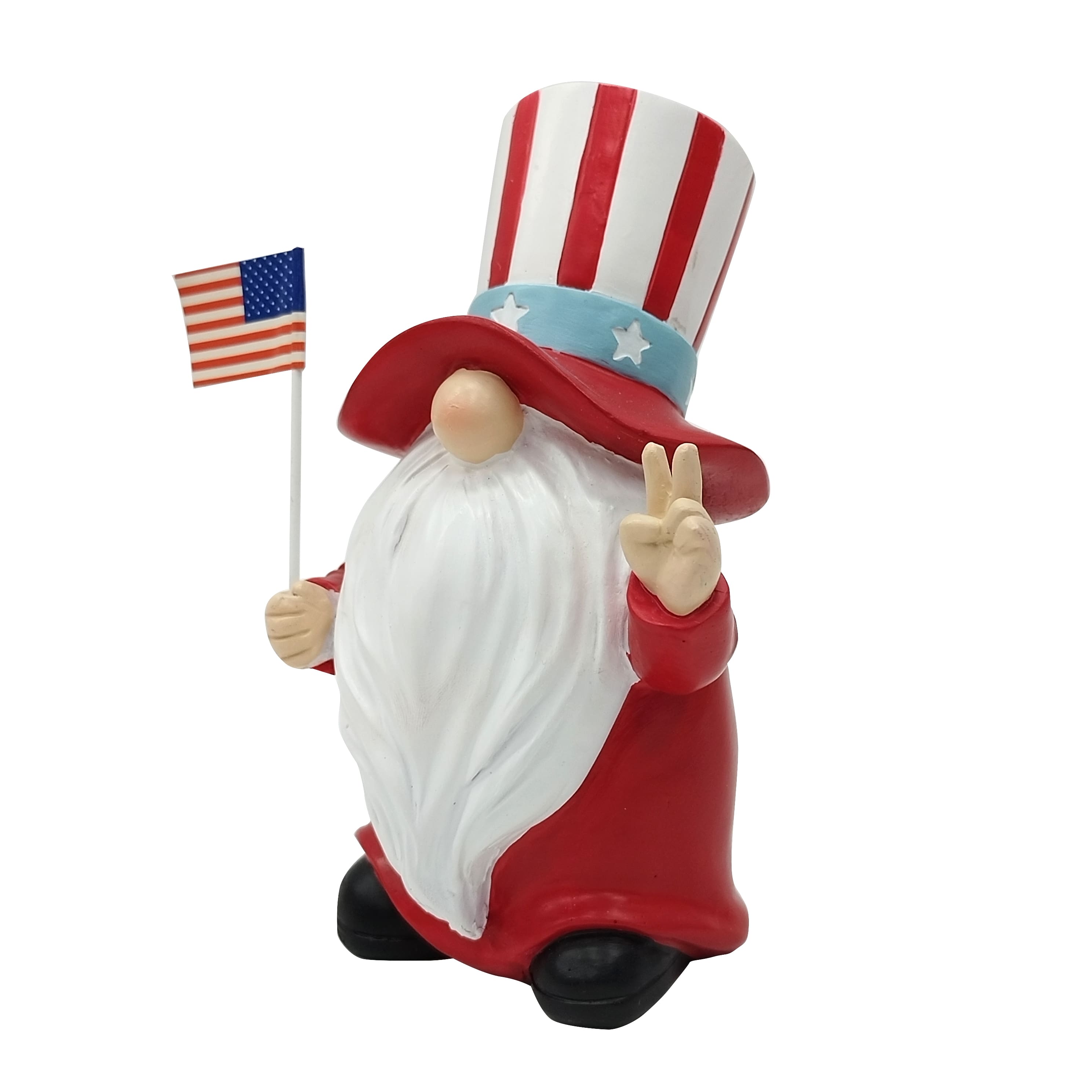 Red, White & Blue 6.75" Patriotic Standing Gnome Tabletop Décor by Celebrate It™