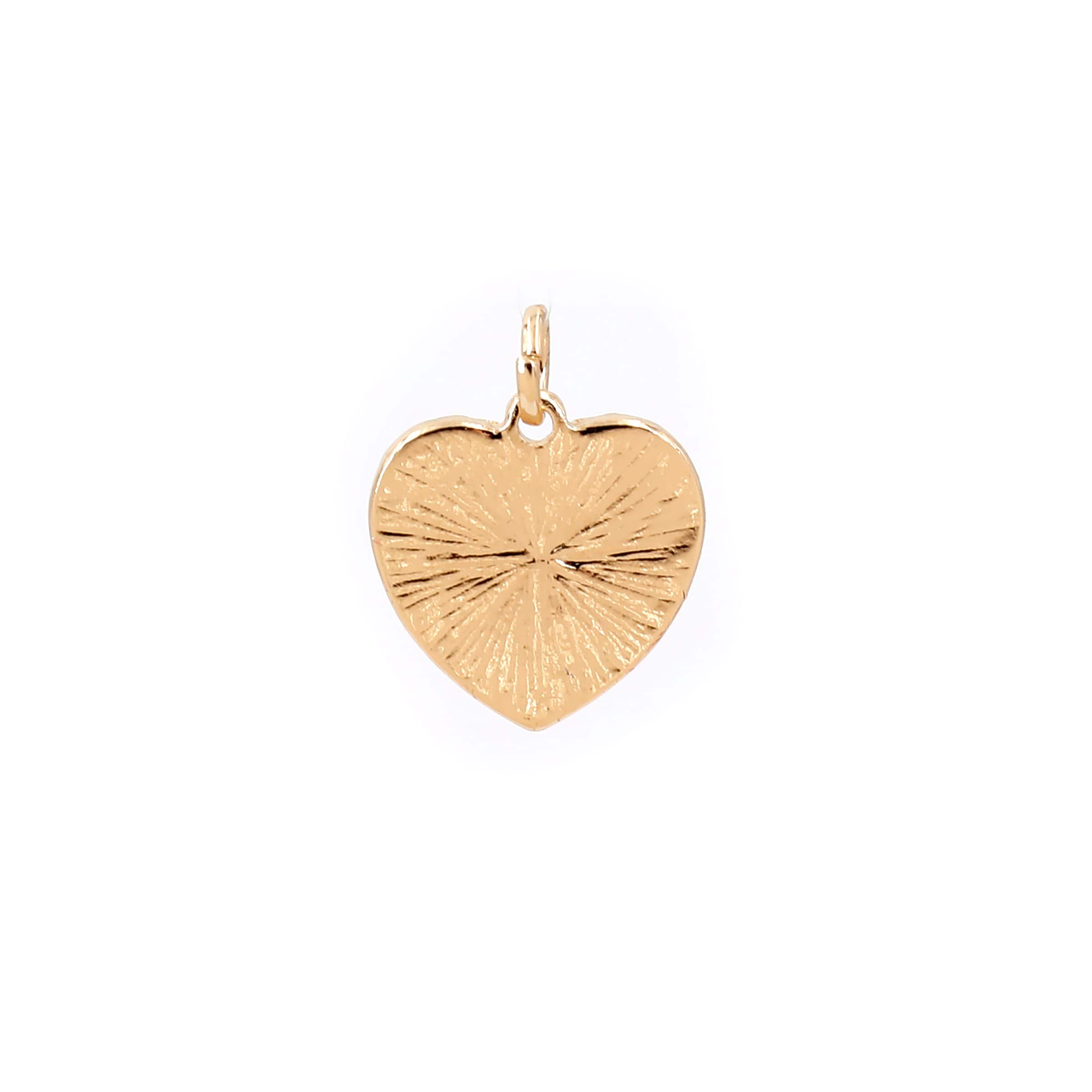 14K Gold Plated Starburst Heart Charm by Bead Landing™