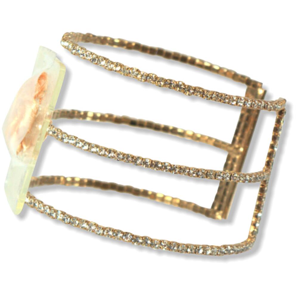 Jam Paper Triple Crown Flower Bracelet