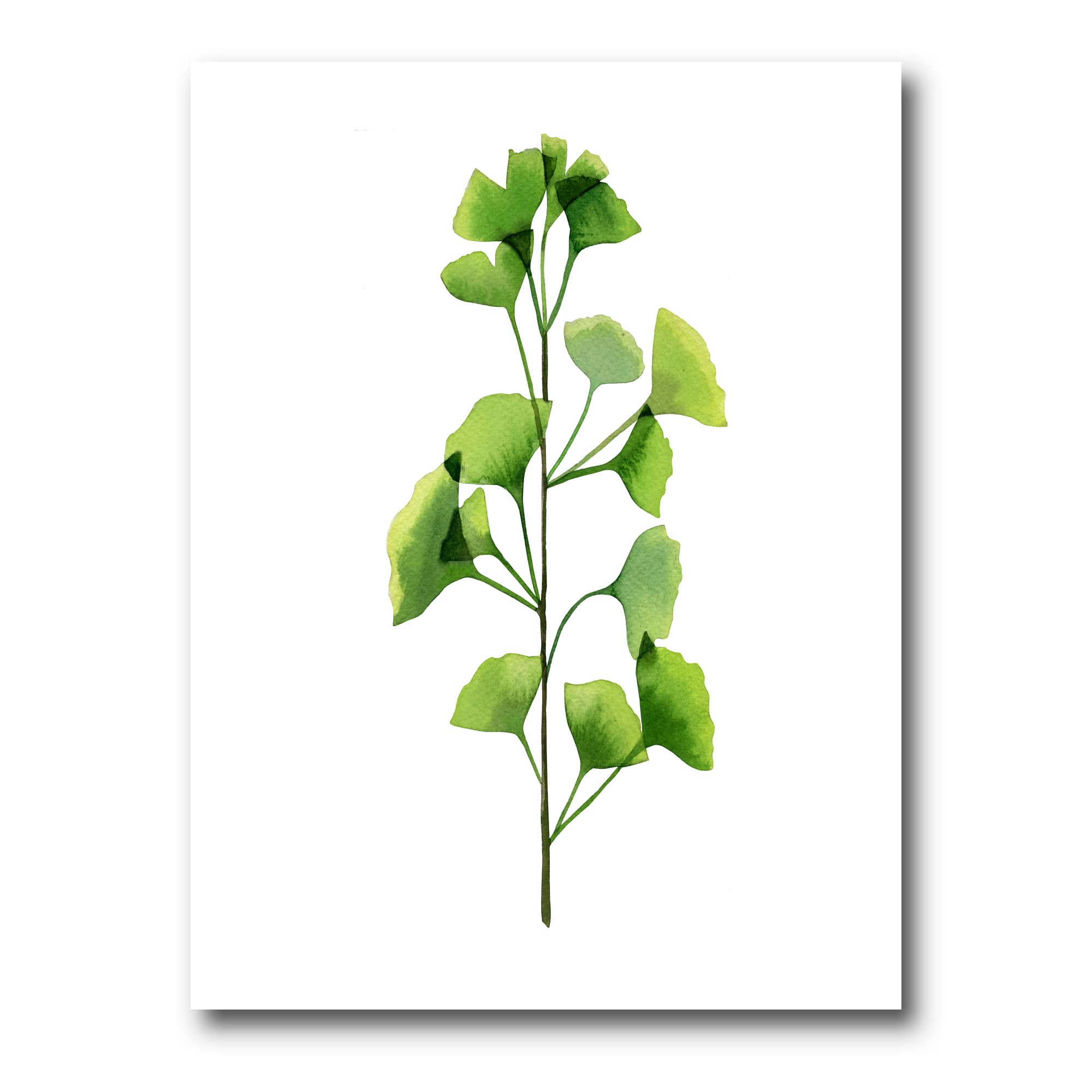 Designart - Green Field Plant Foliage - Farmhouse Canvas Wall Art Print