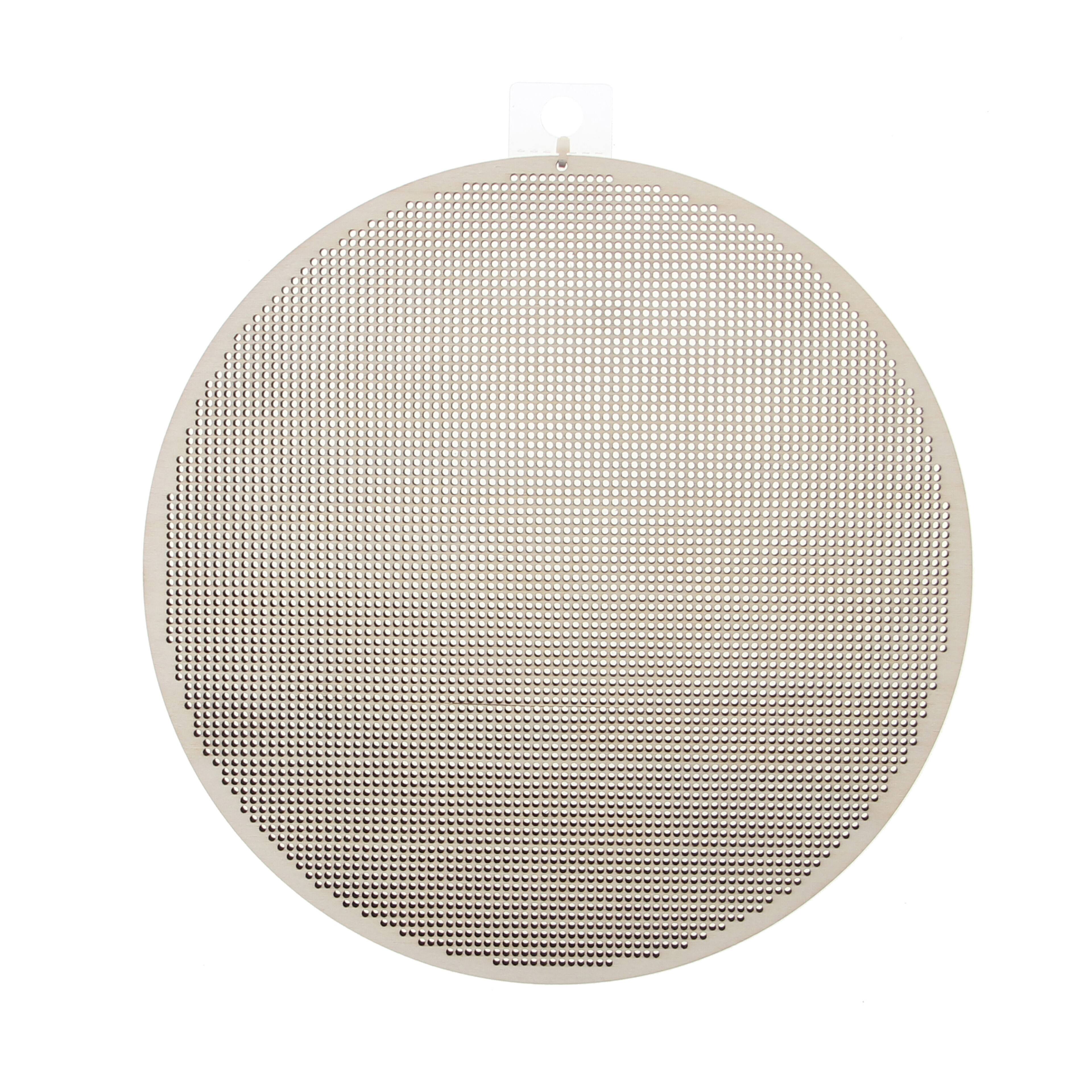 8" Round Cross Stitch Wood Canvas, 2ct. by Loops & Threads®