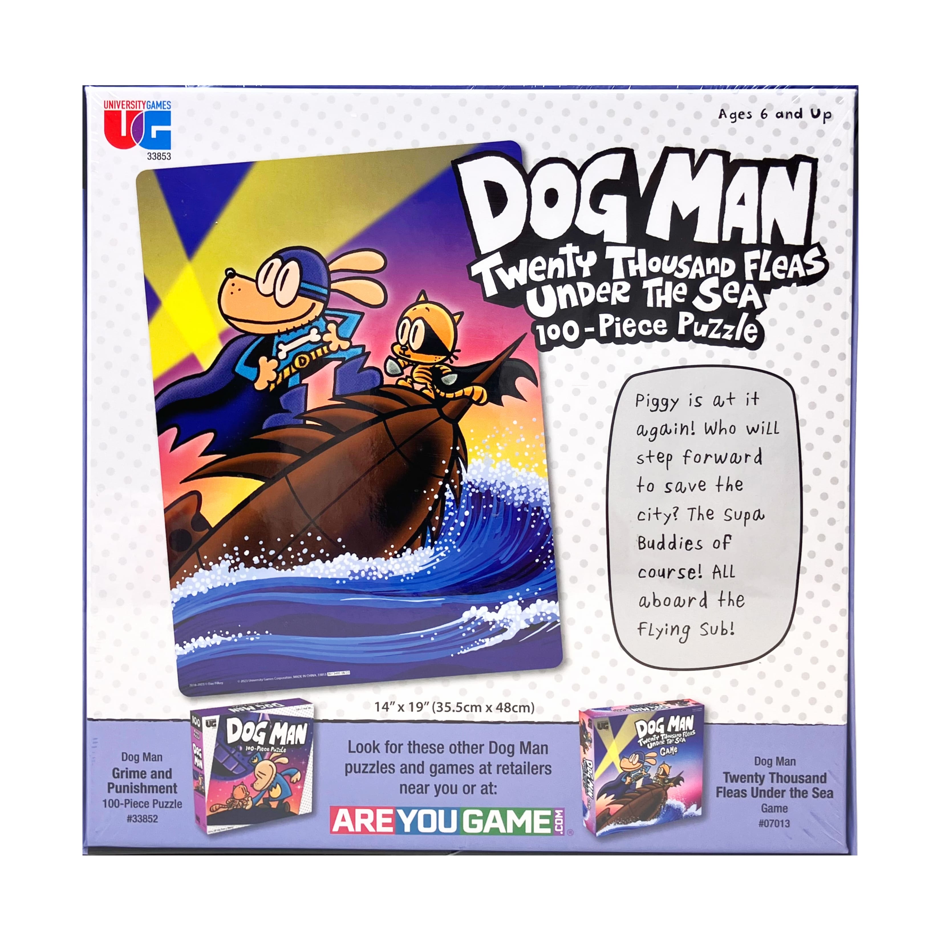 Dog Man - Twenty Thousand Fleas Under the Sea Jigsaw Puzzle: 100 Pcs