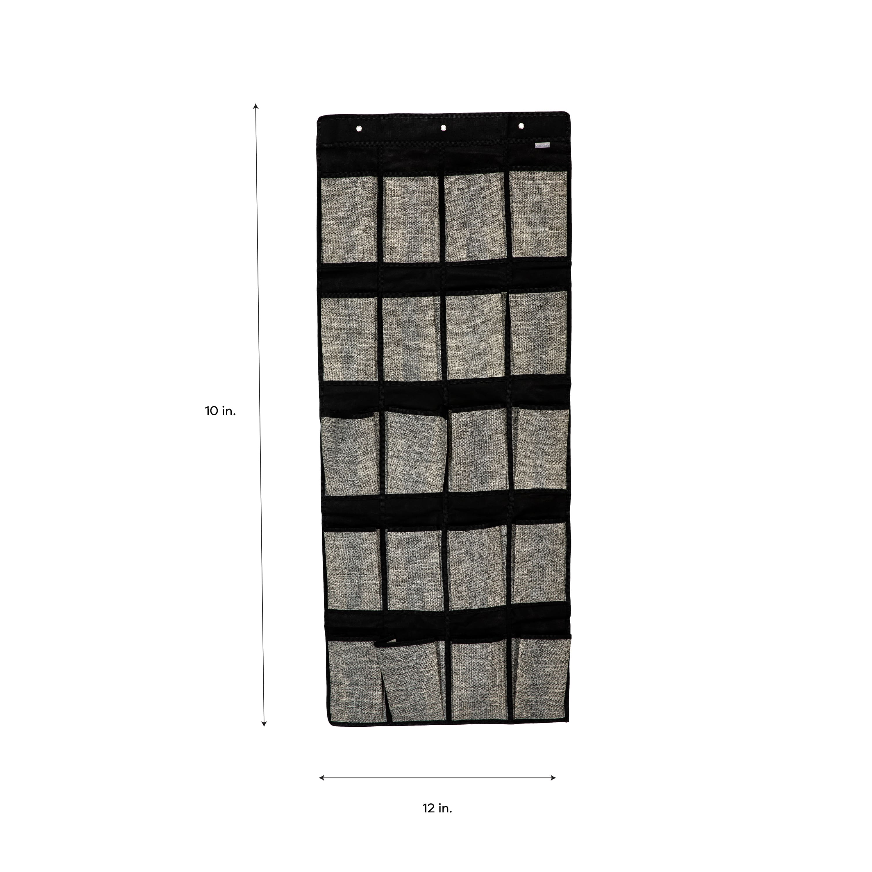 Simplify Black 20-Pocket Shoe Organizer