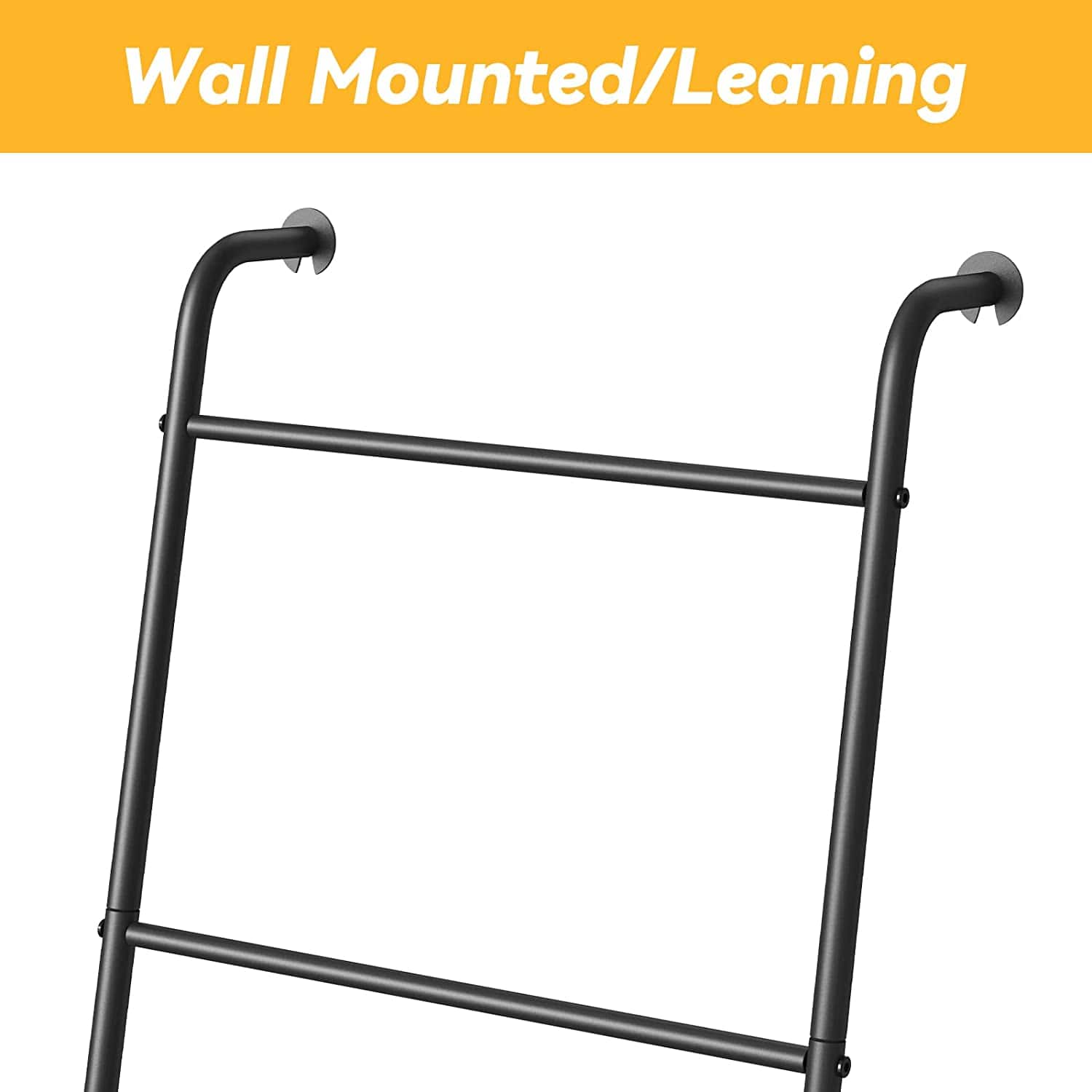 NEX™ Black Metal Blanket Ladder Holder Set