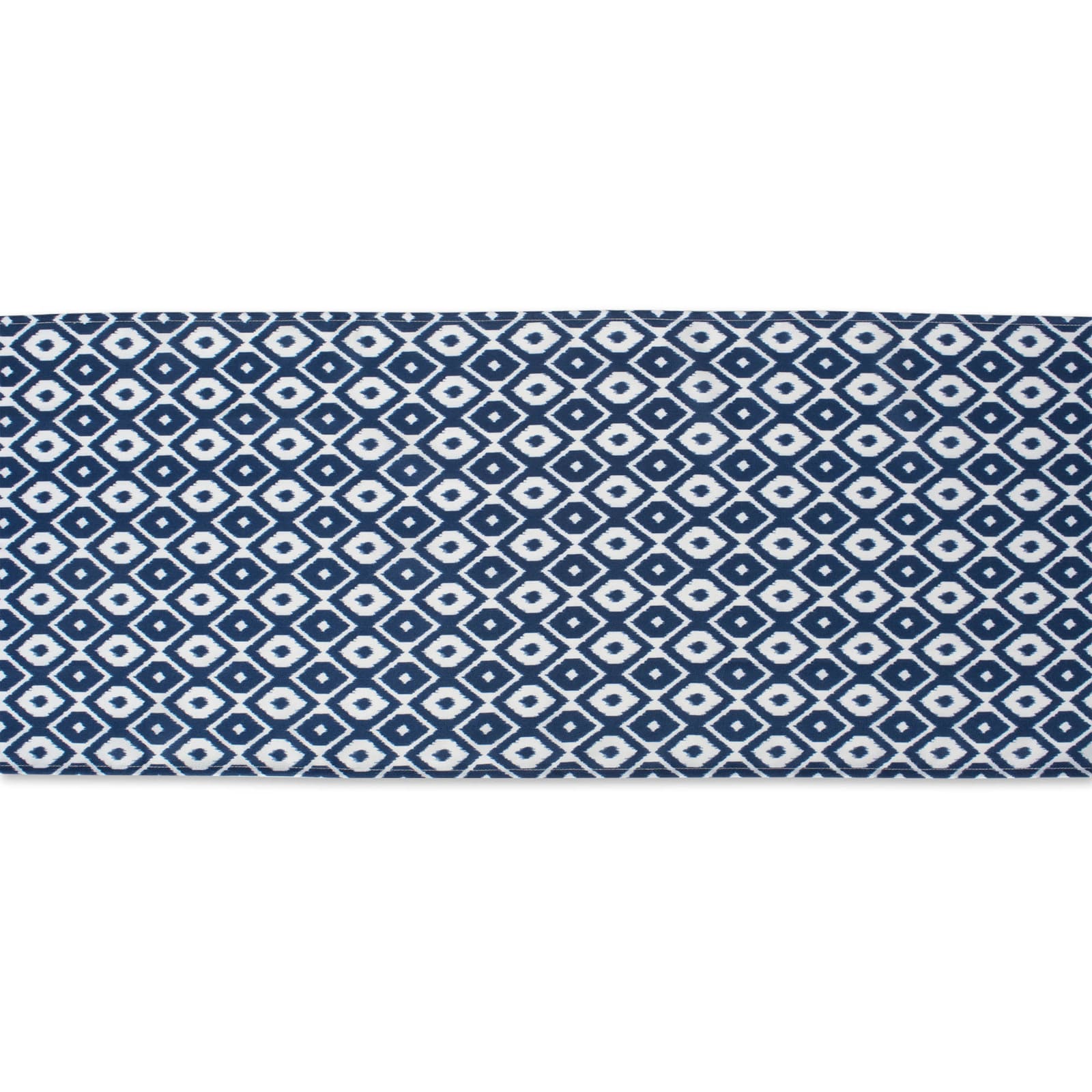 Blue Ikat Outdoor Table Runner 14" x 108"