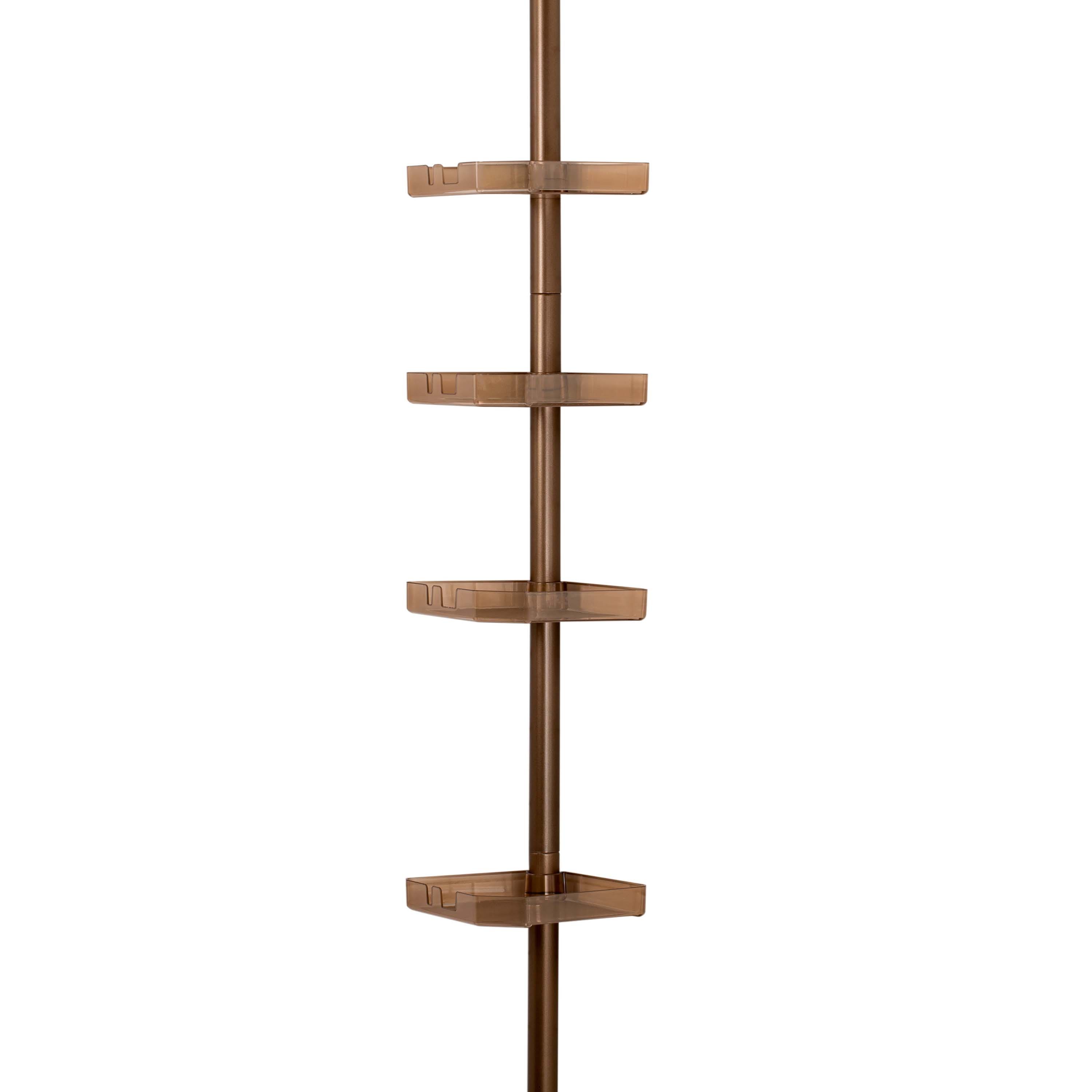 Bath Bliss 4-Tier Tension Corner Shower Organizer Caddy