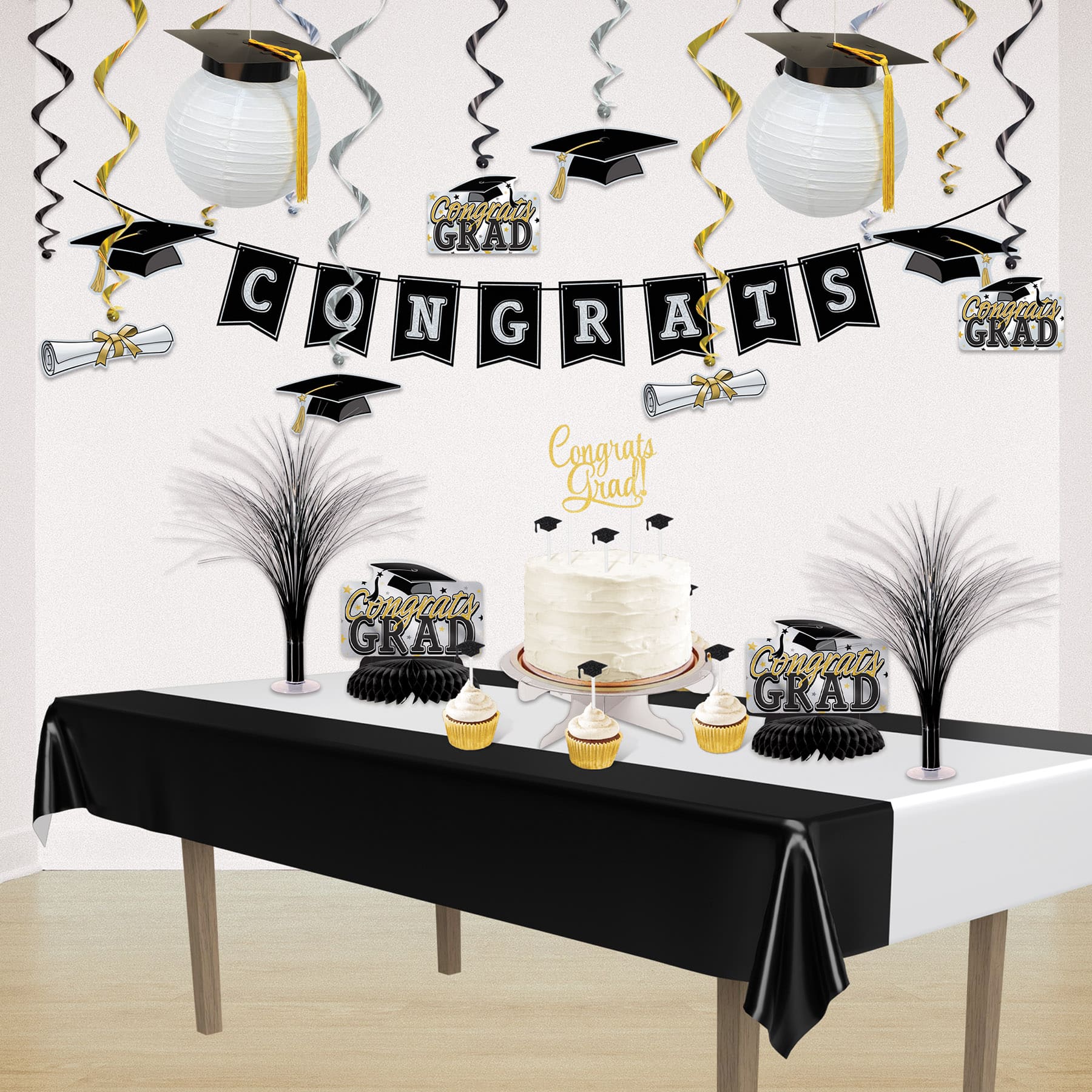 Beistle 9.5" Grad Cap Paper Lanterns, 2ct.