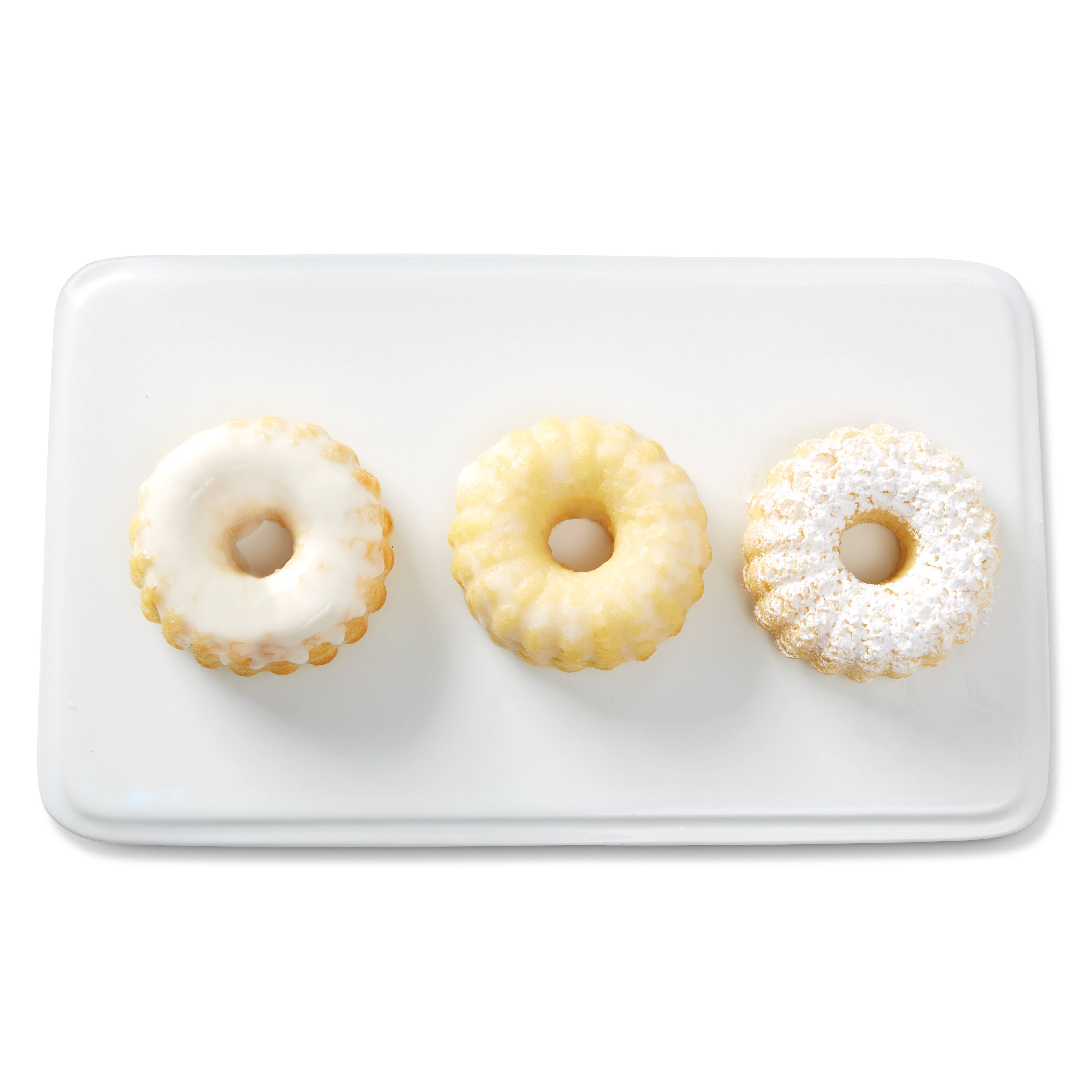 6-Cavity Metal Reinforced Silicone Mini Fluted Cake Pan by Makery®
