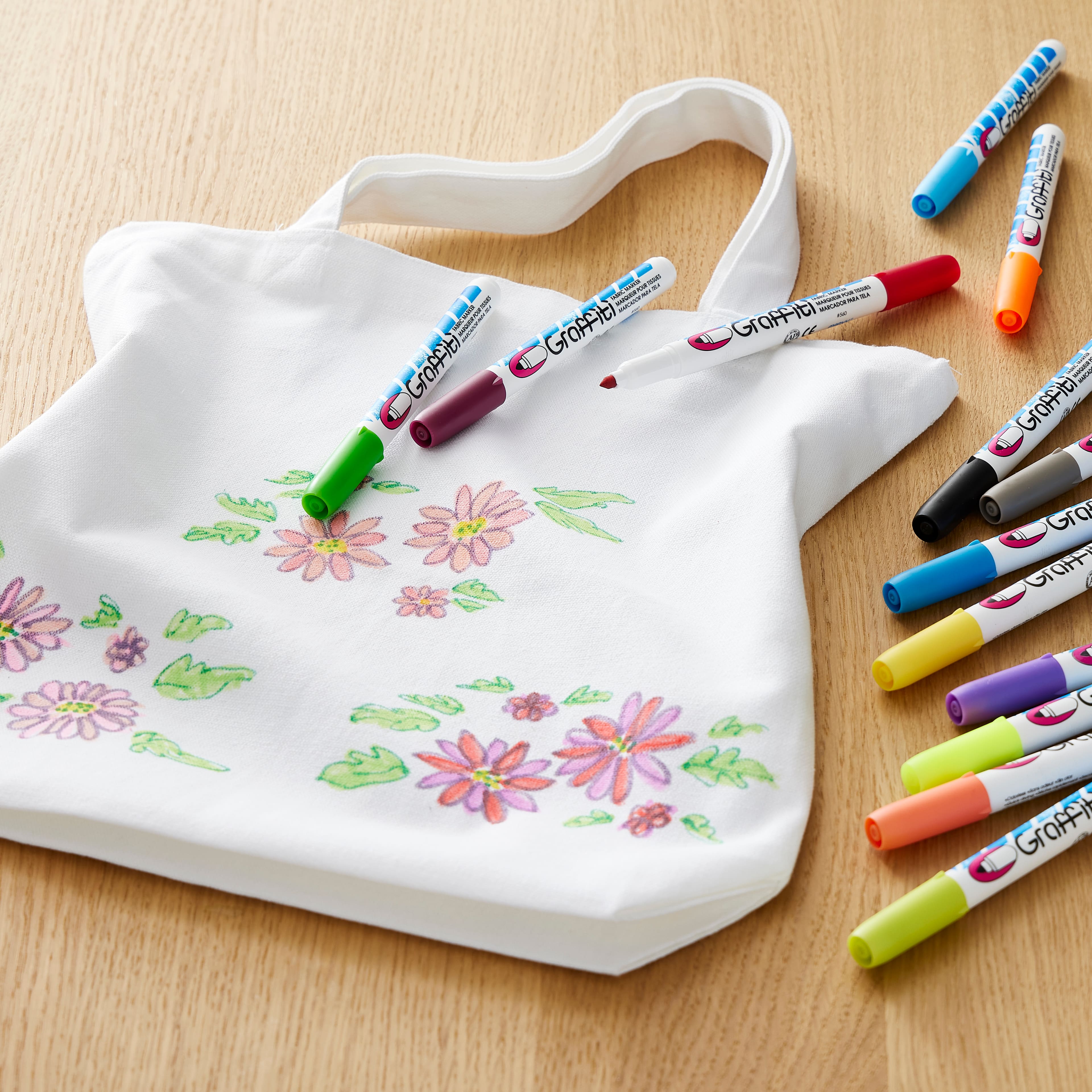 White Cotton Tote Bags, 3ct. by Make Market®