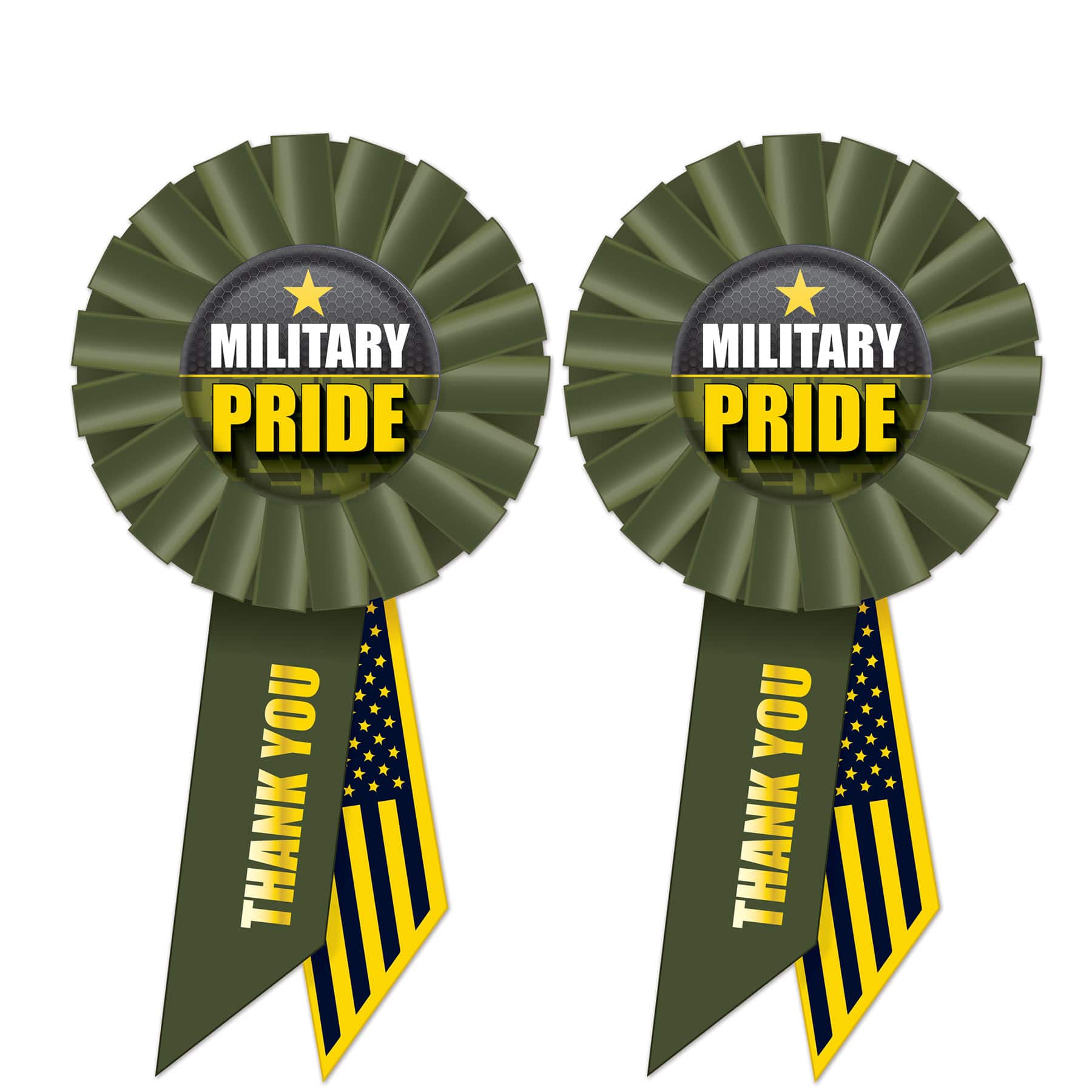Beistle Military Pride Rosettes