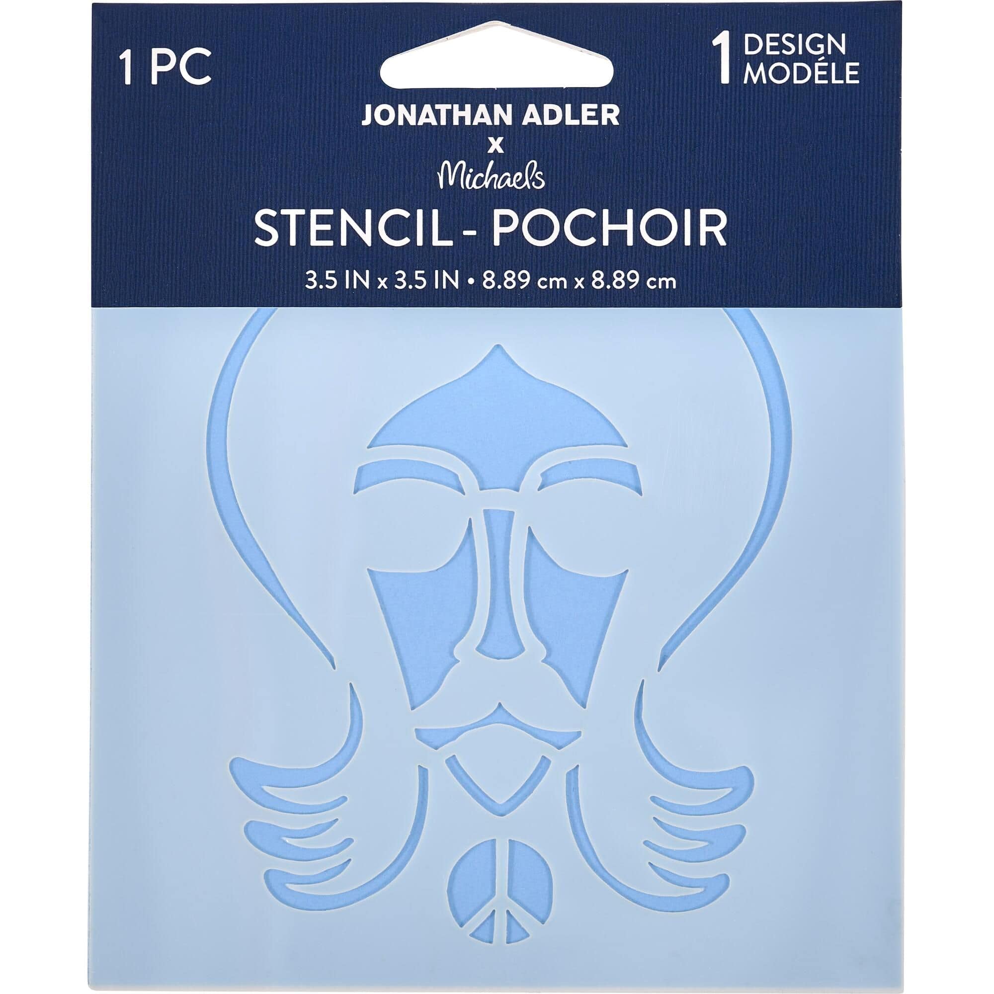 Jonathan Adler x Michaels 3.5" California Crafter 1 Stencil