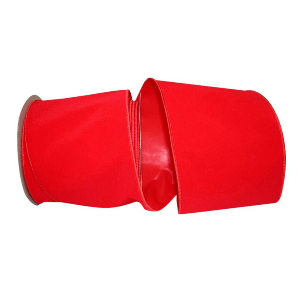 JAM Paper 4" x 25yd. Velvet Wired Heavy Commercial Ribbon