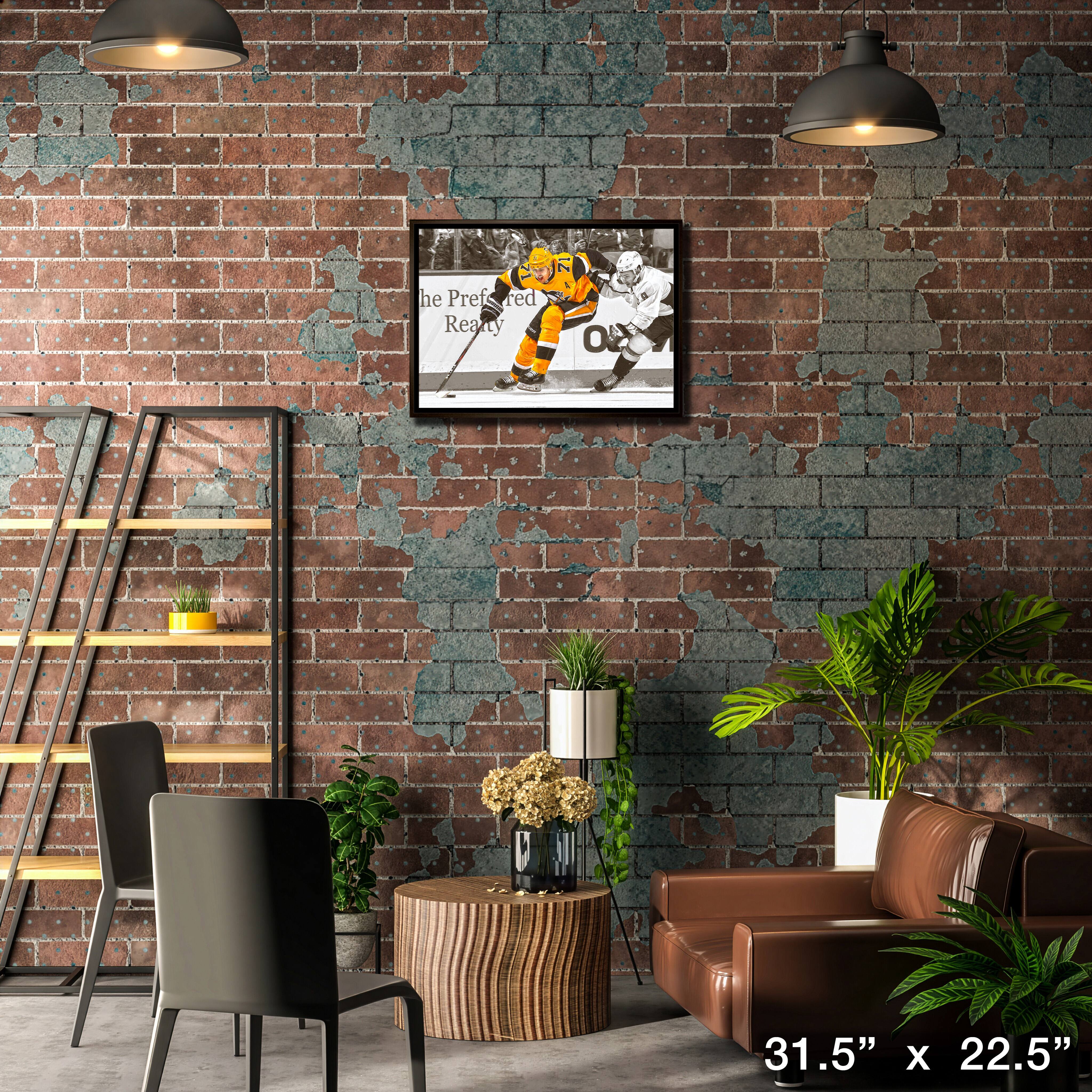 Evgeni Malkin Pittsburgh Penguins Framed 20" x 29" Skating with Puck Spotlight Canvas 31.5" x 22.5"