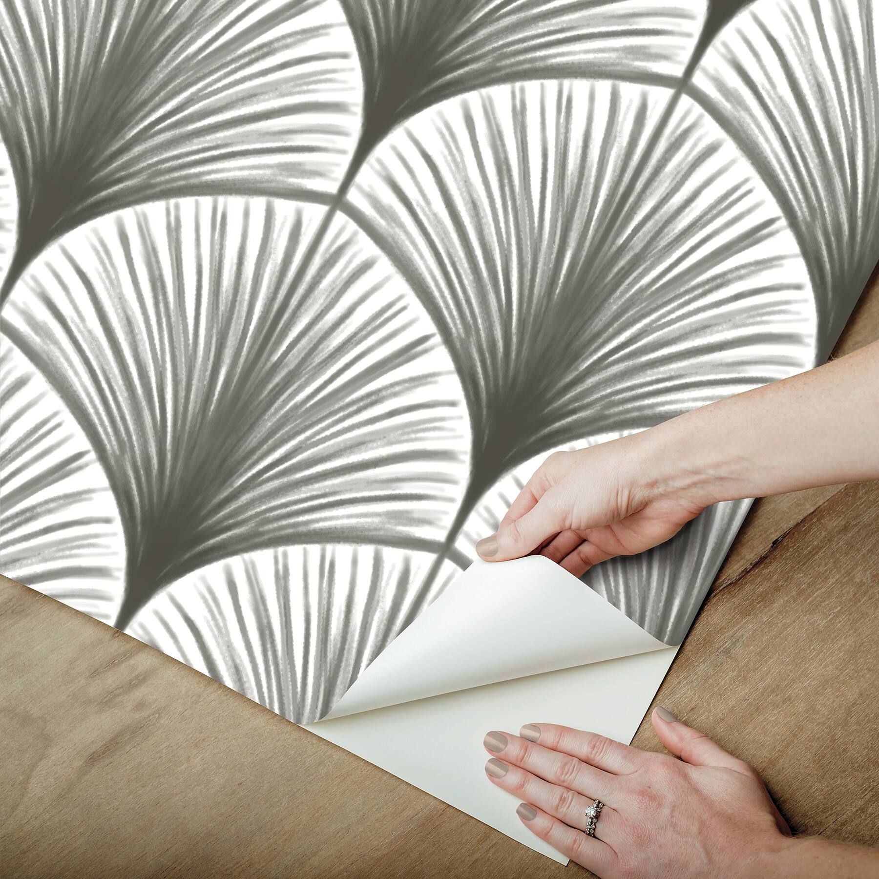 NuWallpaper Amari Gray Peel & Stick Wallpaper