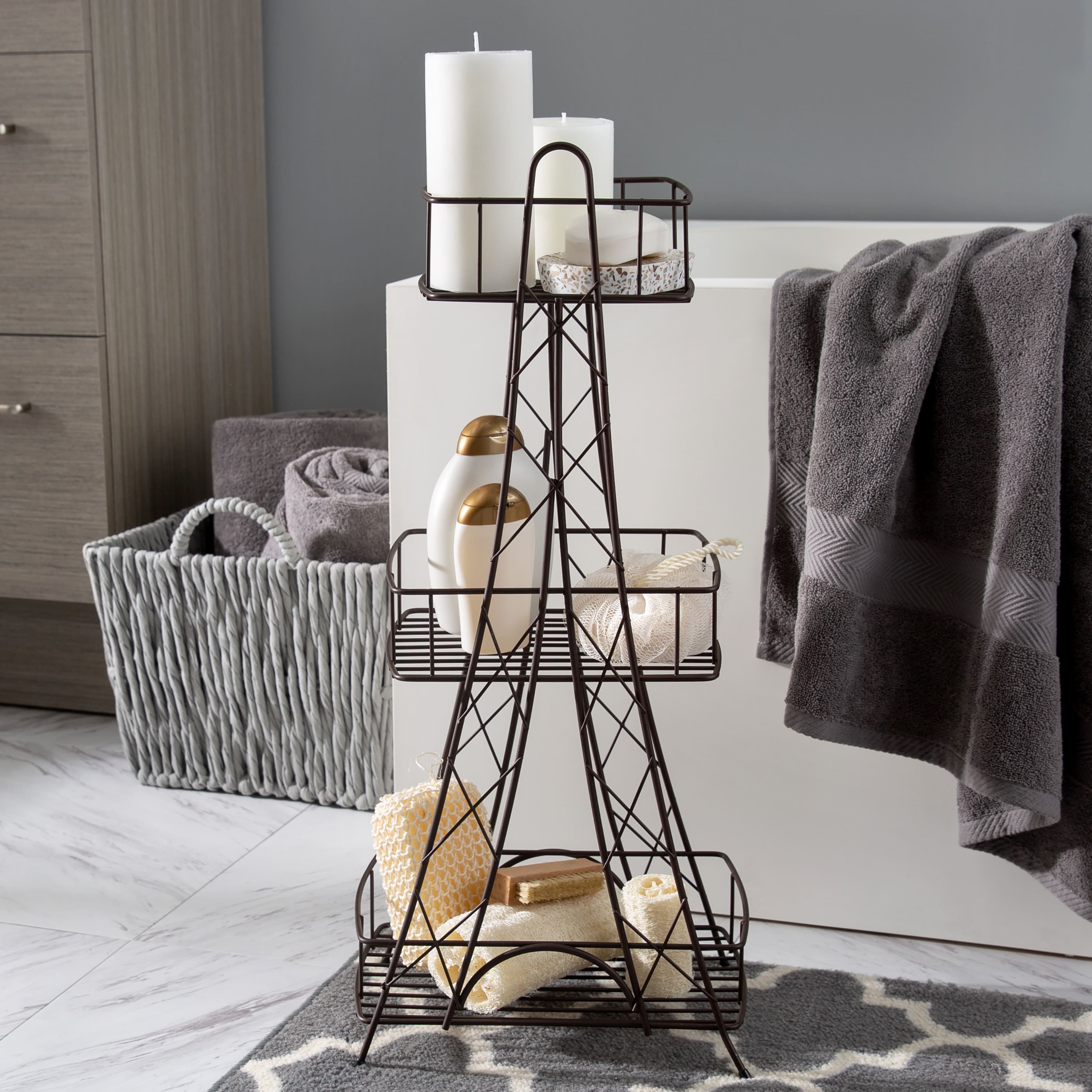 Elle Décor Ville Des Lumieres Collection Eiffel Tower 3 Tier Spa Tower