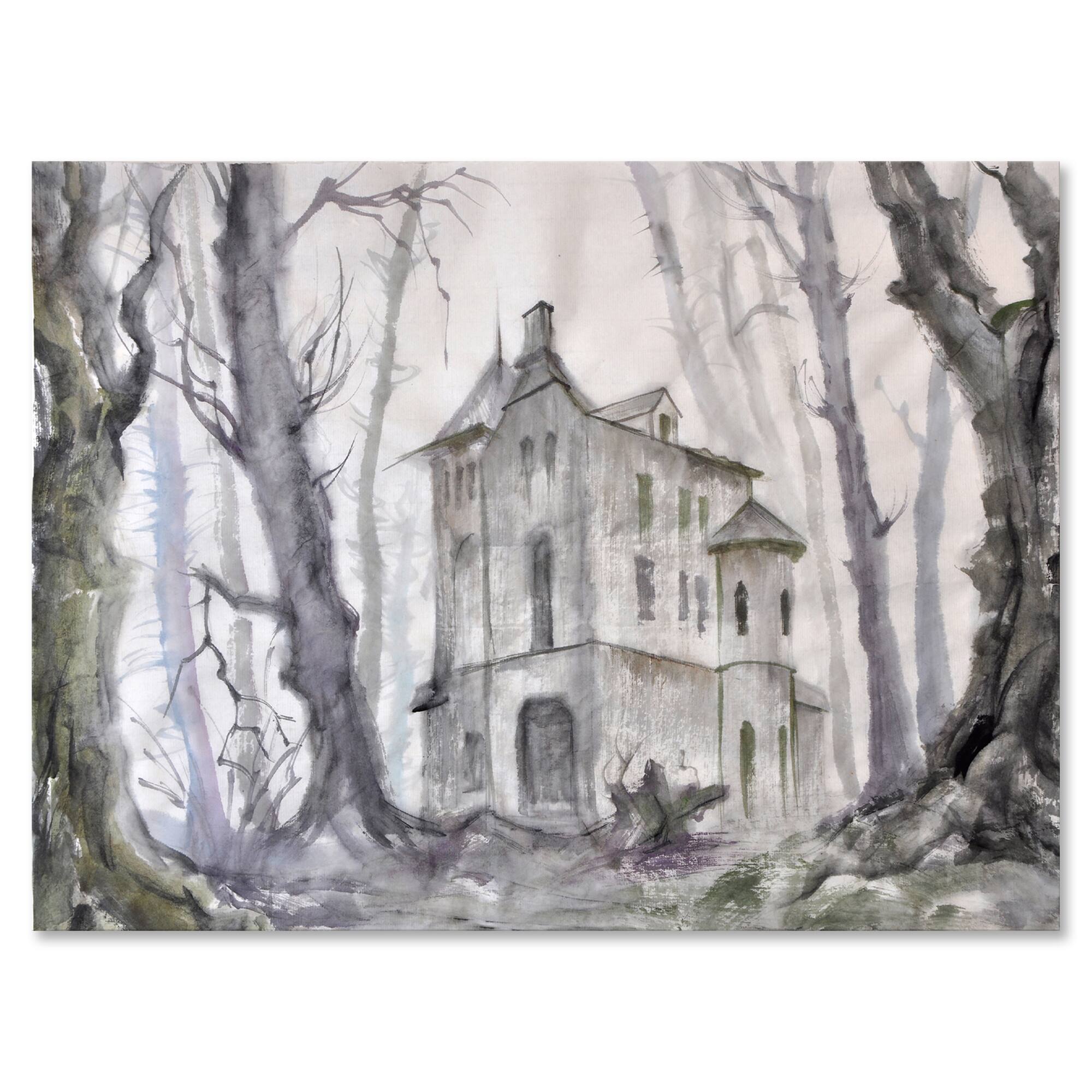 Designart - Haunted Castle In The Woods