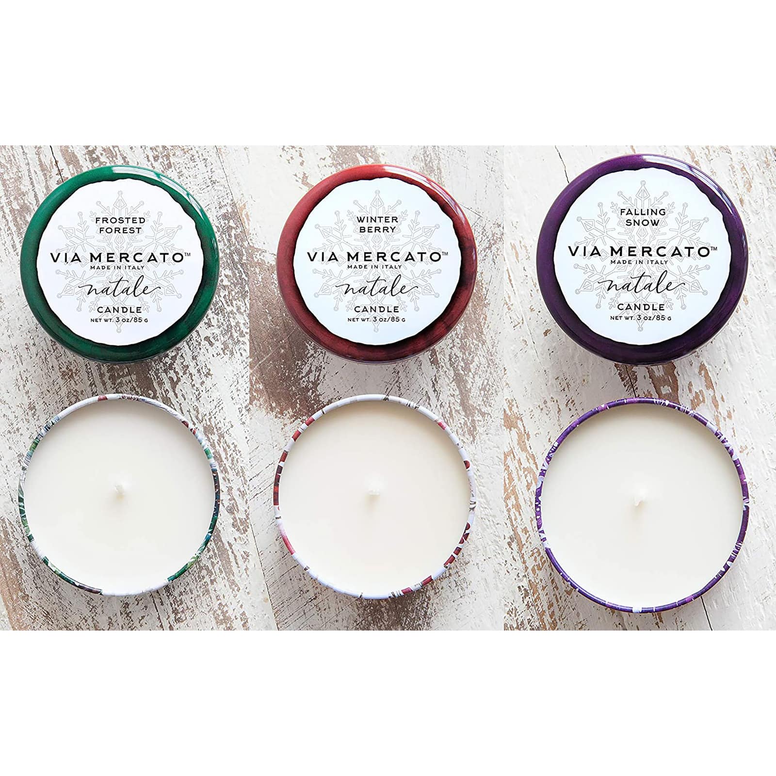 European Soaps Natale Round Jar Candle