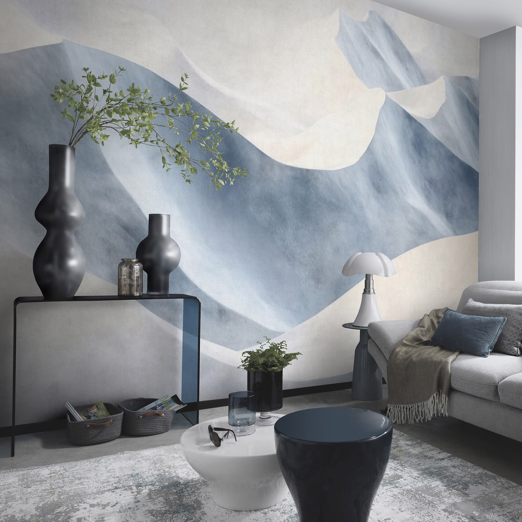 Designs Direct Velvet Dunes Blue Wall Mural