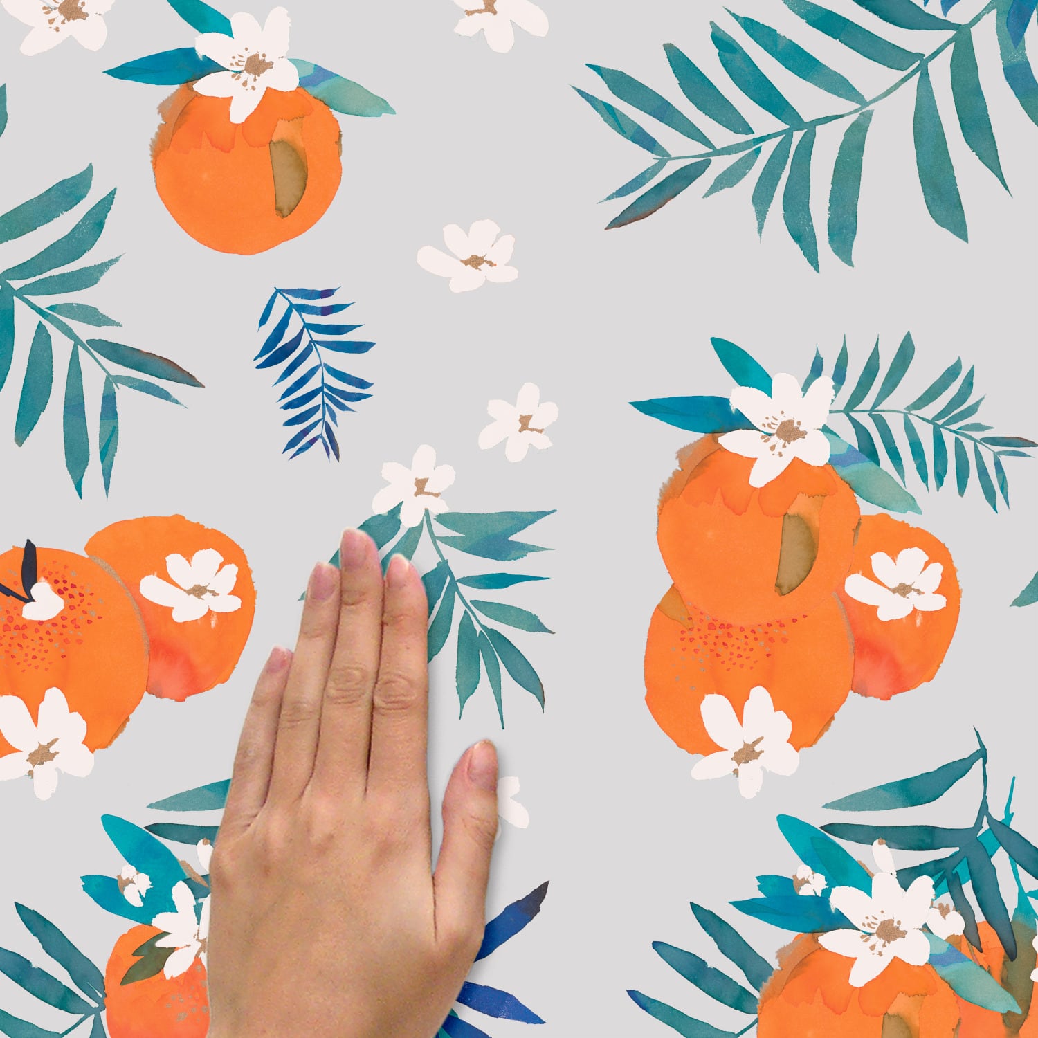 RoomMates Orange Blossom Peel & Stick Wall Decal Set