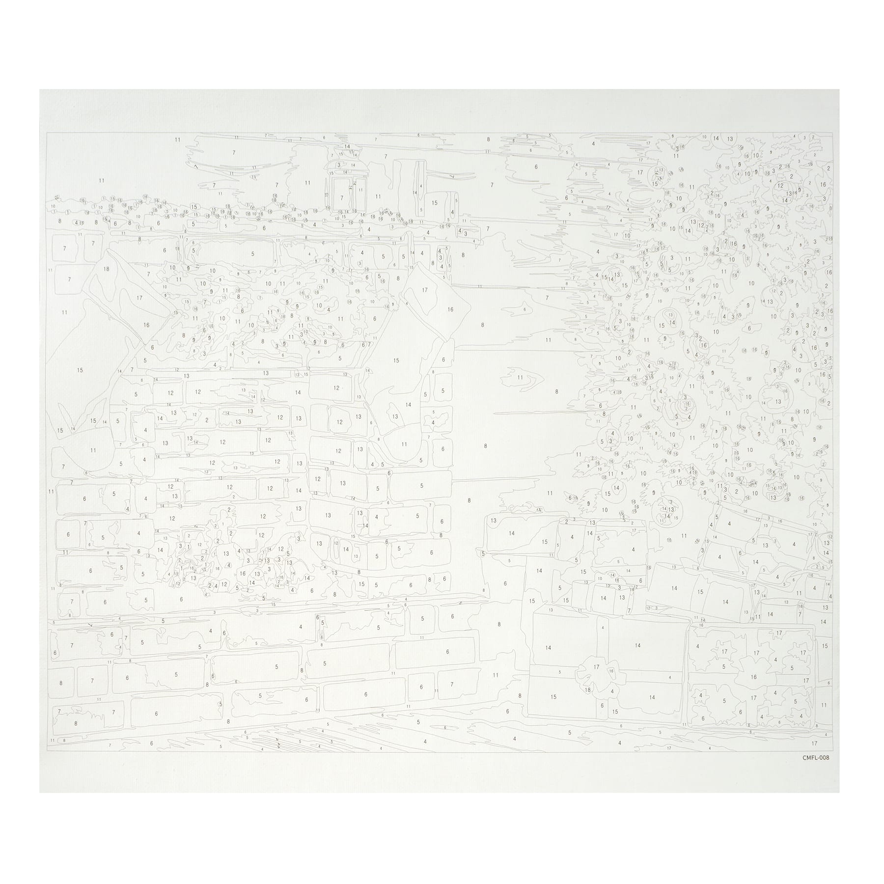 11" x 14" Living Room Fireplace Paint-by-Number Kit by Artist's Loft®