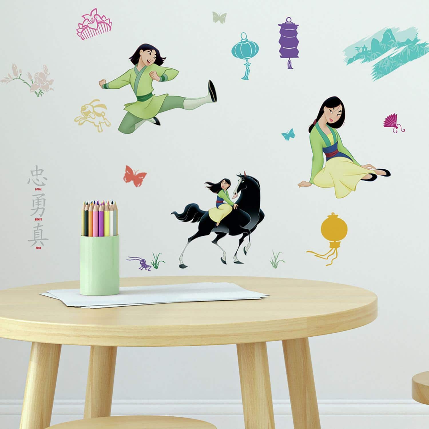 RoomMates Disney Mulan Peel & Stick Wall Decals
