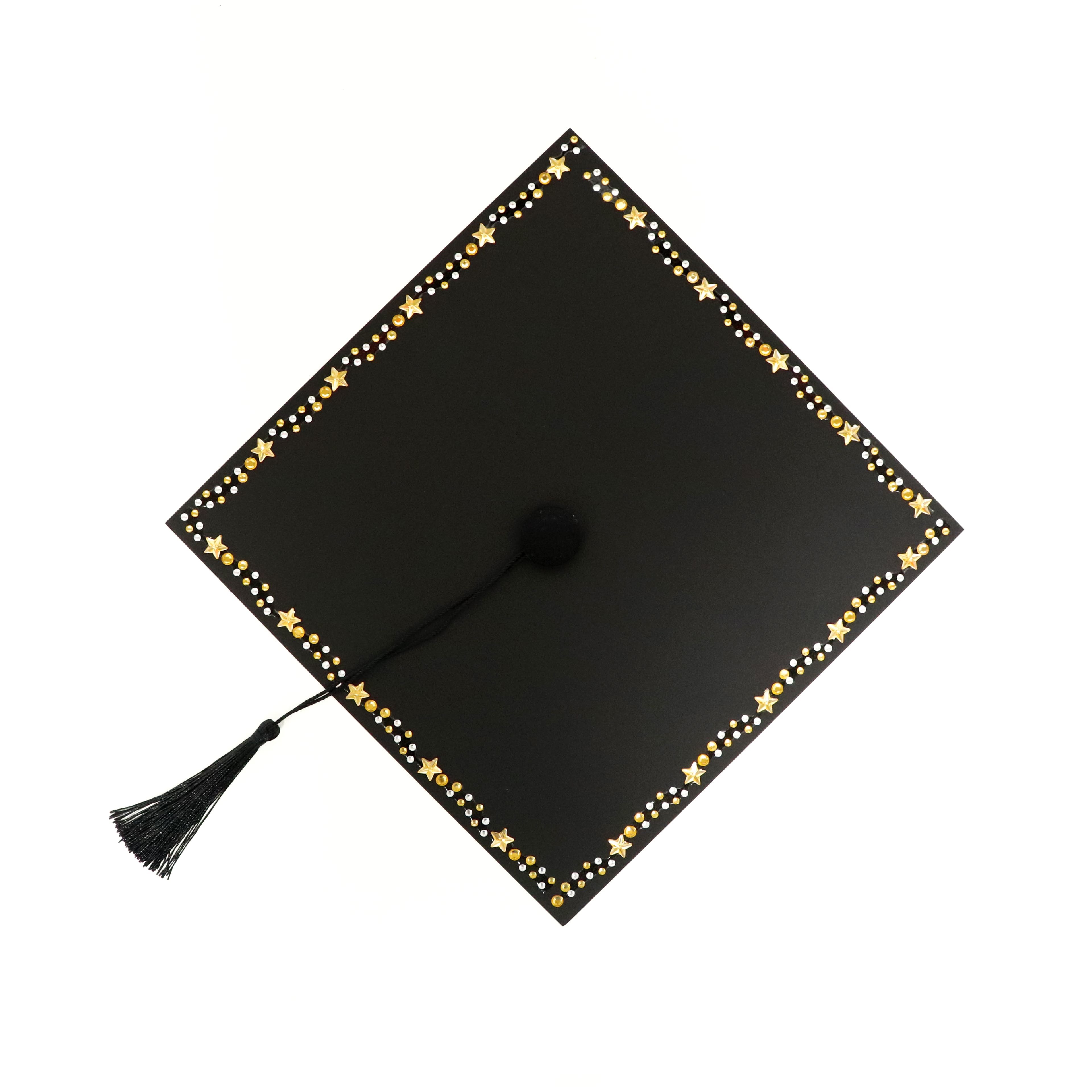 1yd. Gold & Silver Star Graduation Cap Bling Stickers by Recollections™