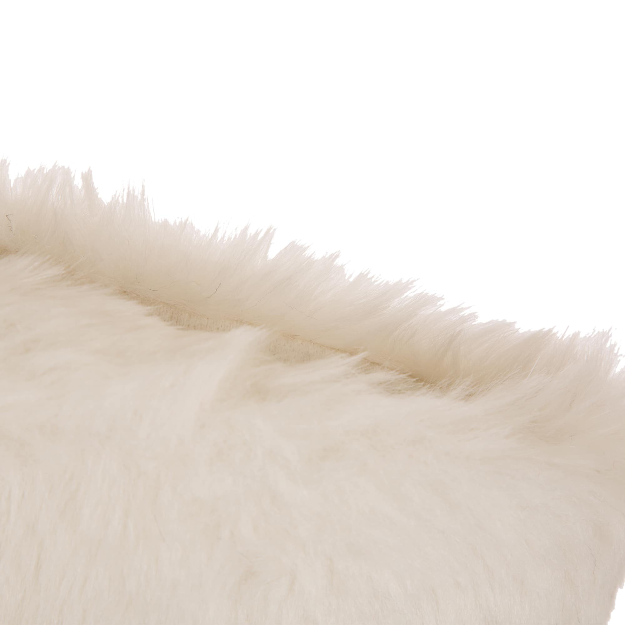 Glitzhome® 21" White Plush Stocking, Set Of 2