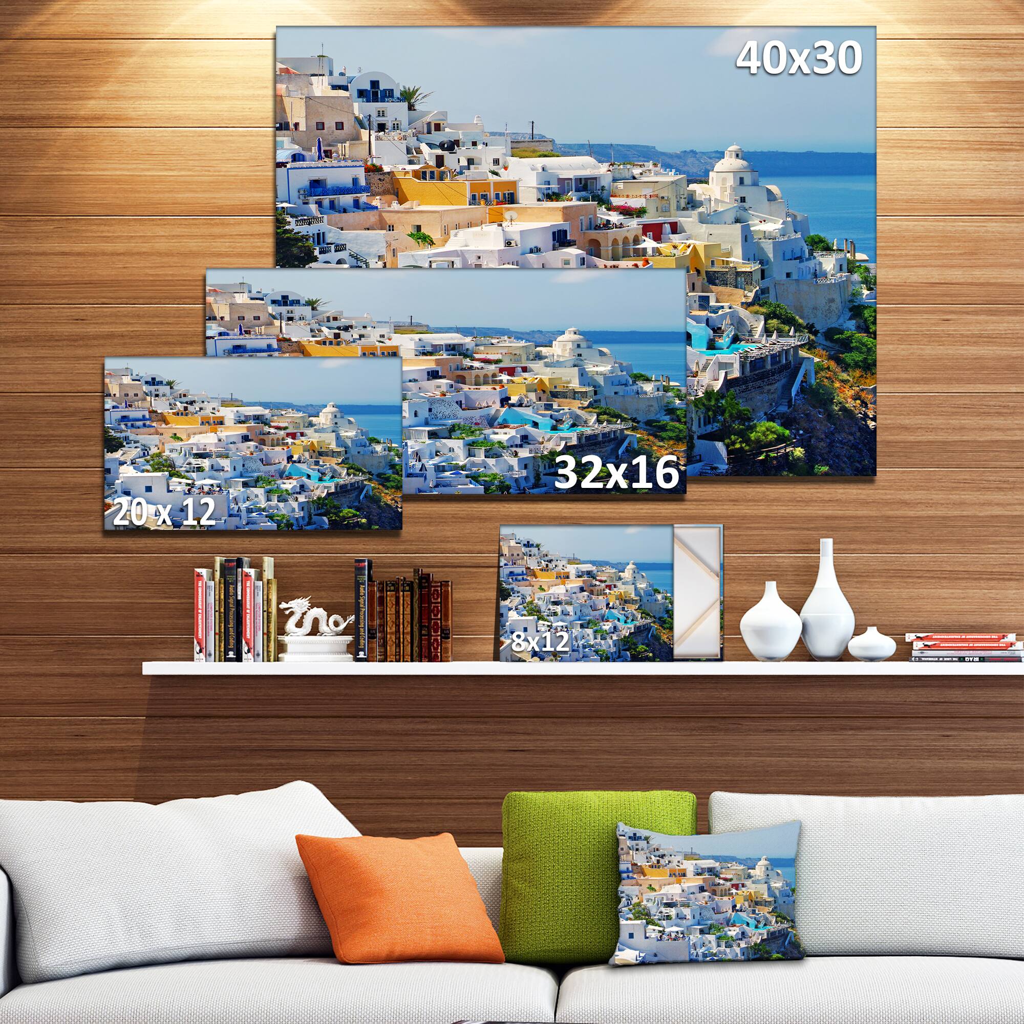 Designart - View of Fira Town Santorini
