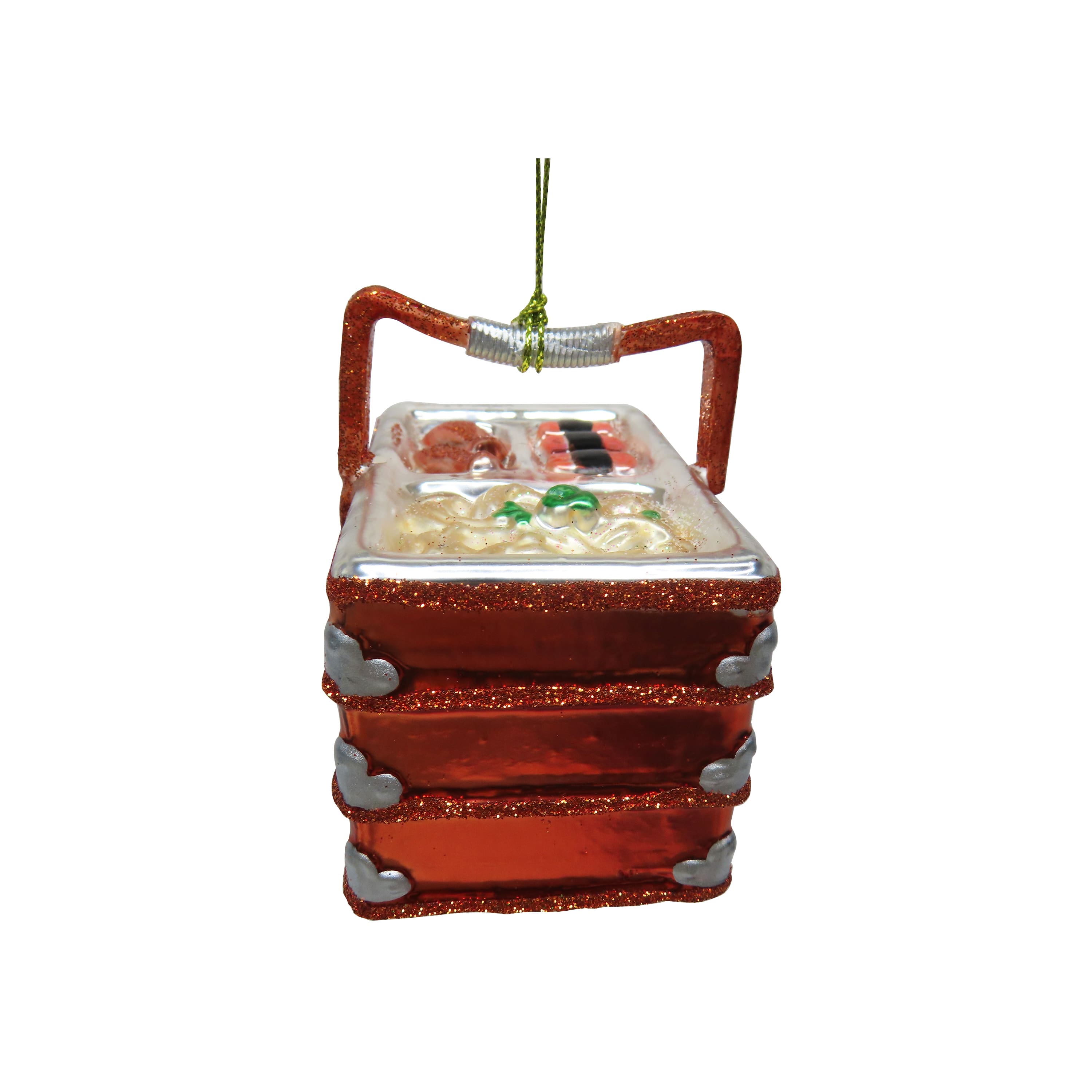 3" Sushi Lunch Box Hand Painted Glass Ornament by Ashland®