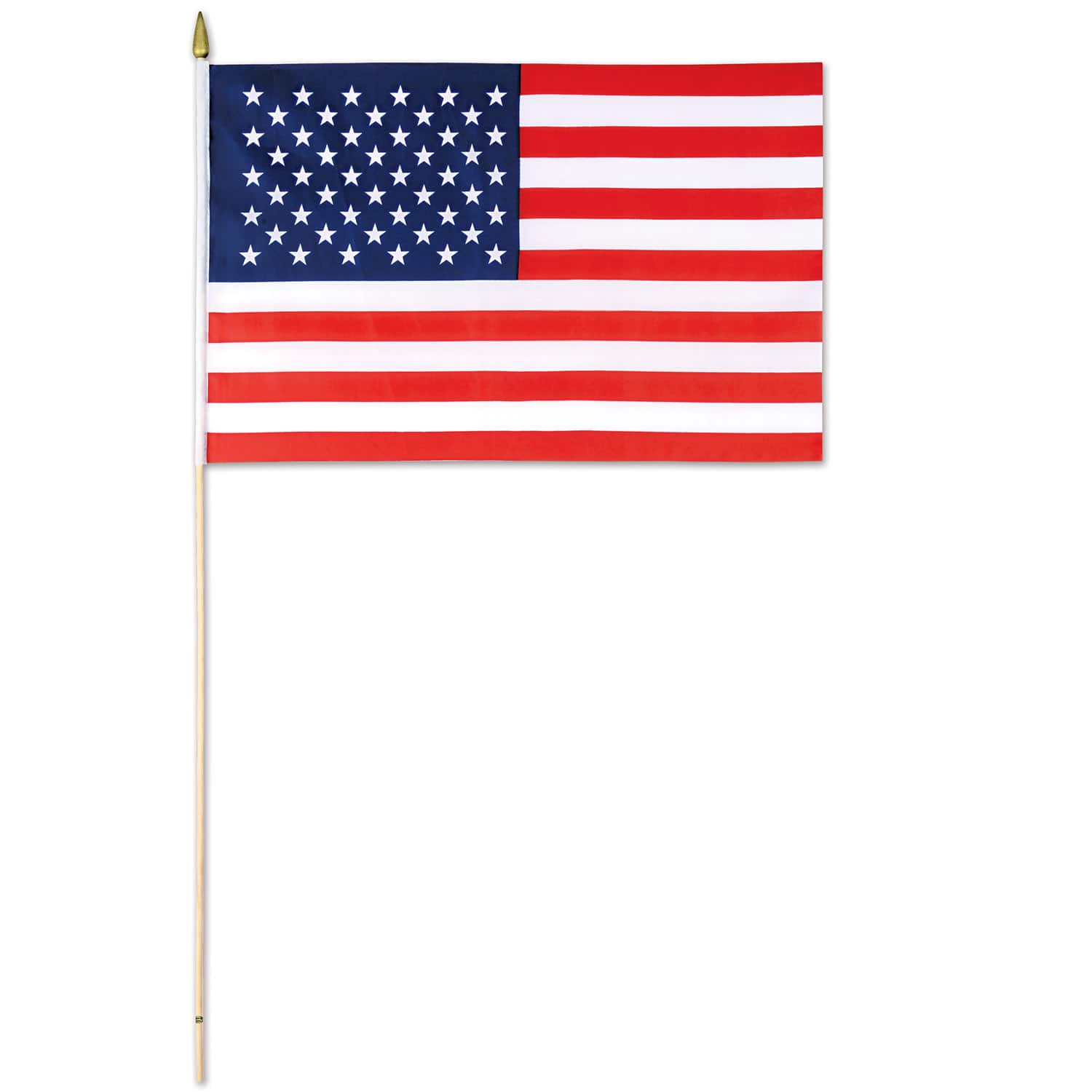 Beistle 11" x 18" Fabric American Flags, 4ct.