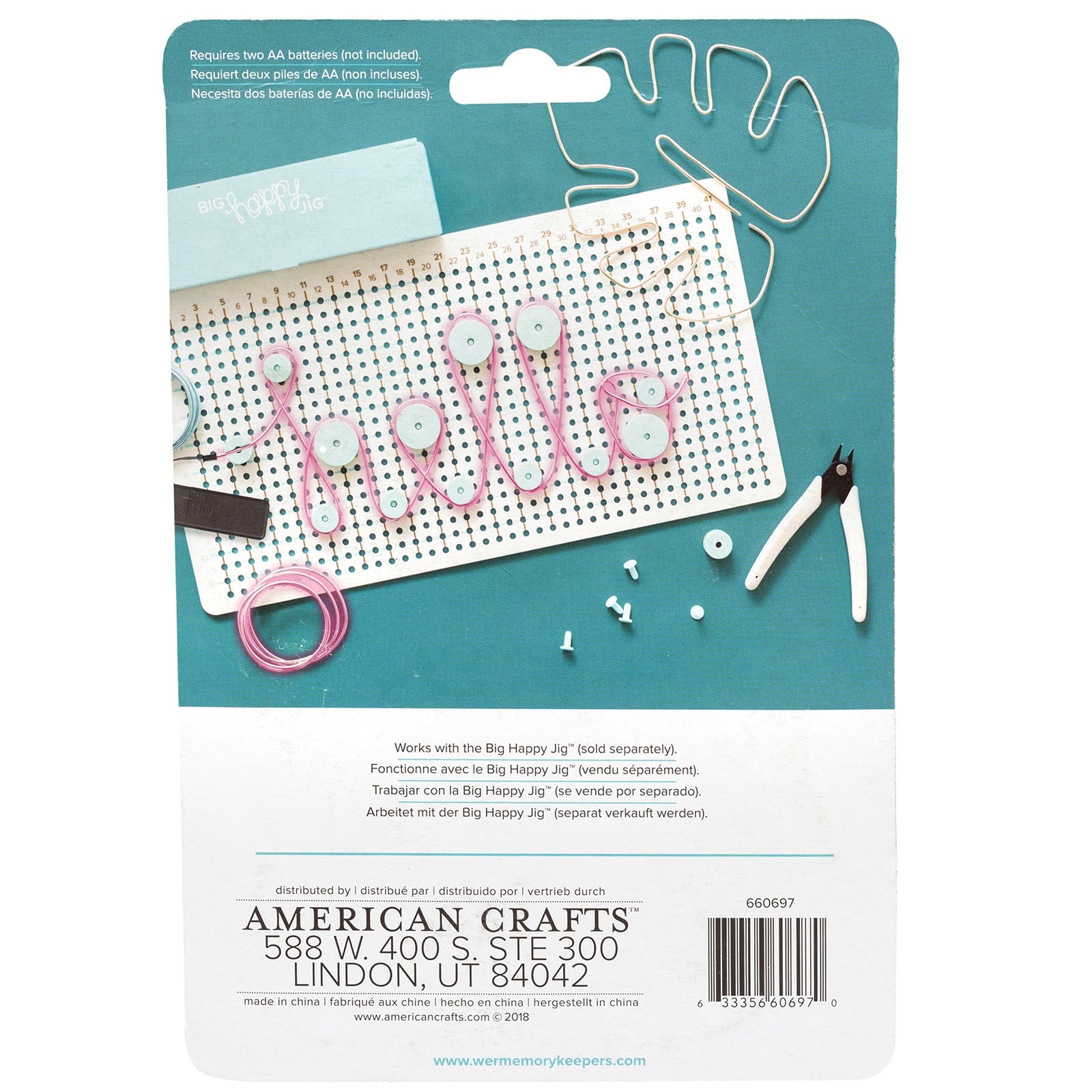 We R Memory Keepers® Big Happy Jig™ 2.75yd. Neon Wire with Adaptor Set