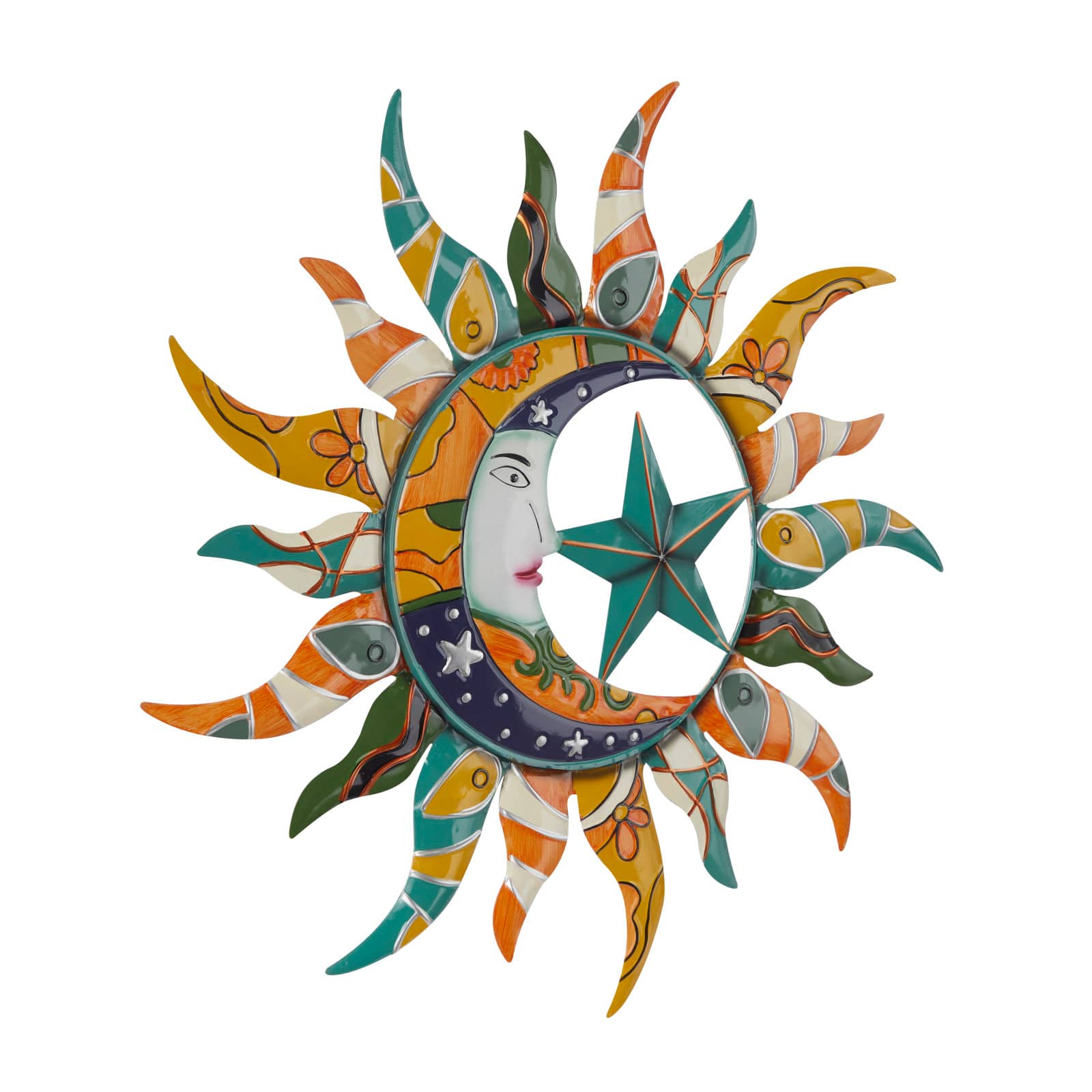 Multi Metal Eclectic Wall Decor, 36" x 36" x 2"