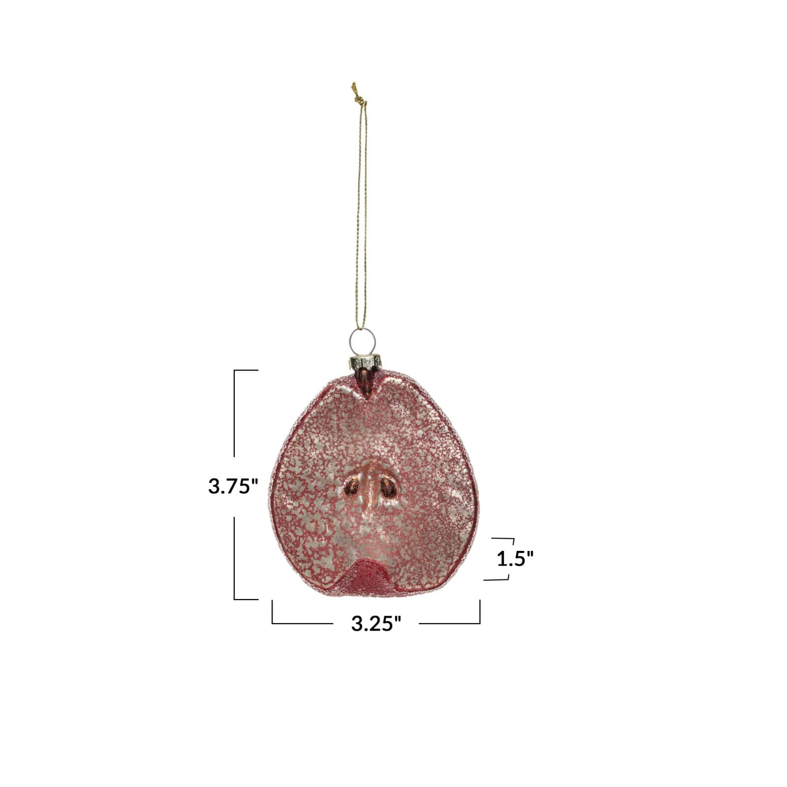 Hello Honey® 3.75" Mercury Glass Pear Ornament